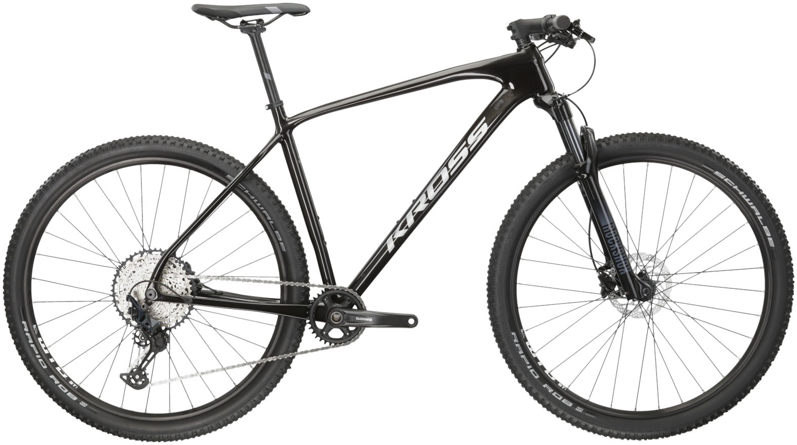 KROSS Mountainbike "Mountainbike Hardtail Level 10.0 Schwarz", 51cm, 29 Zoll (73,66cm) hinten: 29 Zoll (73,66cm), schwarz, Fahrräder, mit