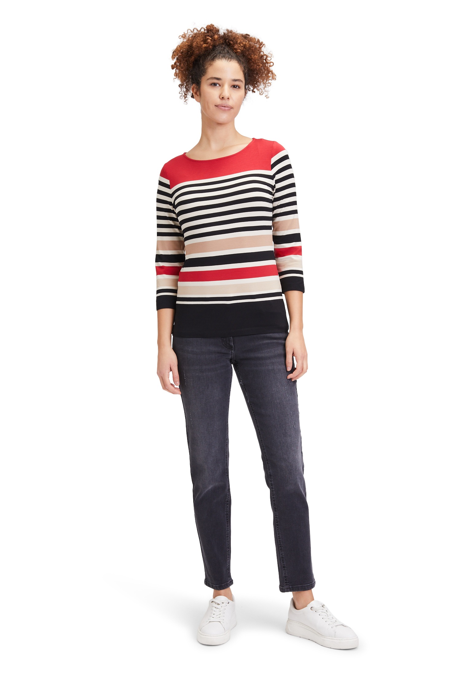 Betty Barclay 3/4-Arm-Shirt »Betty Barclay Damen Basic Shirt mit U-Boot-Ausschnitt«, (1 tlg.), Druck