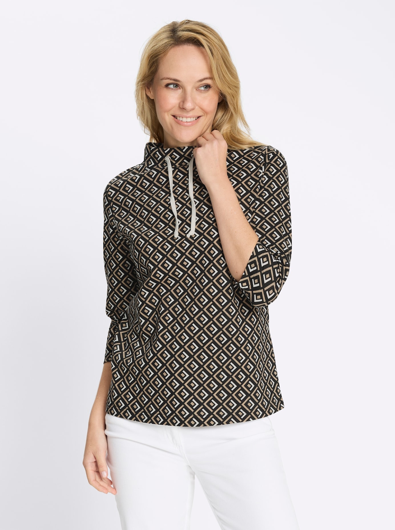 Classic Basics Stehkragenshirt "Druck-Shirt" 1 tlg. günstig online kaufen