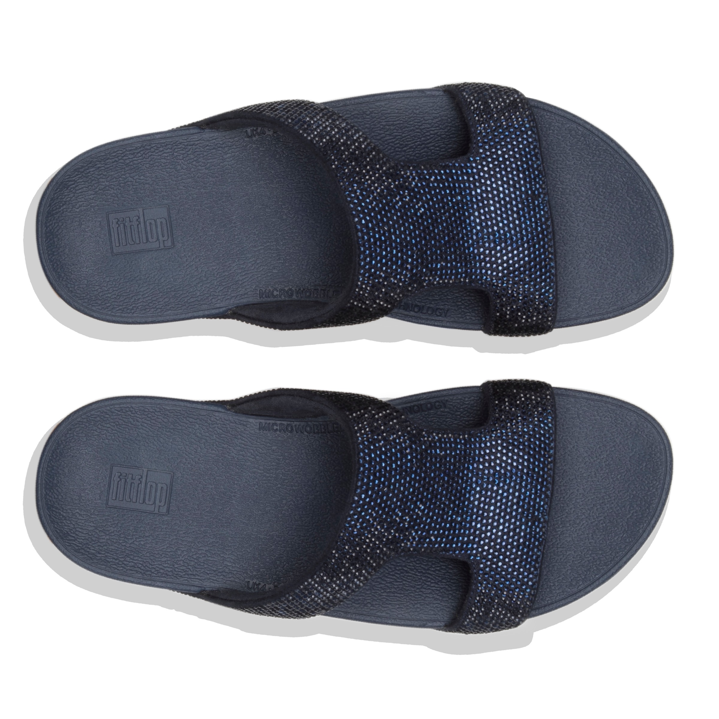 Fitflop Pantolette »MARLI«, Glitzersandale, Flats mit Glitzer-Details
