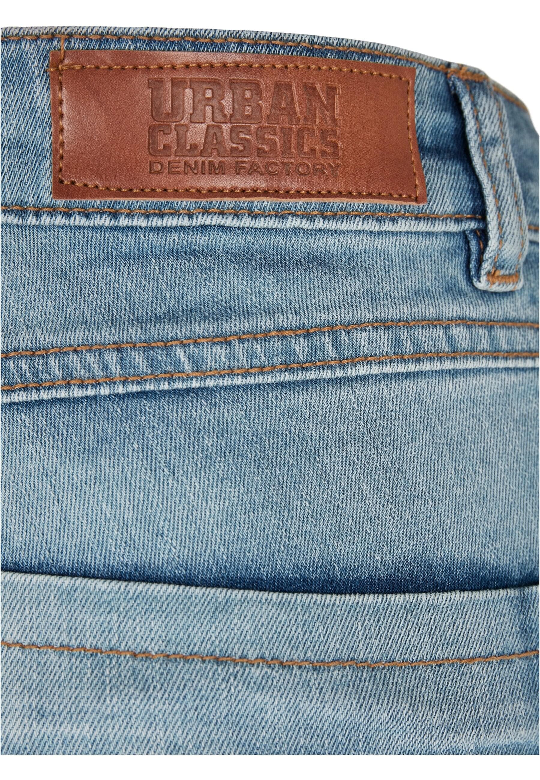 URBAN CLASSICS Bequeme Jeans »Urban Classics Damen Ladies High Waist Flared Denim Pants«, (1 tlg.)