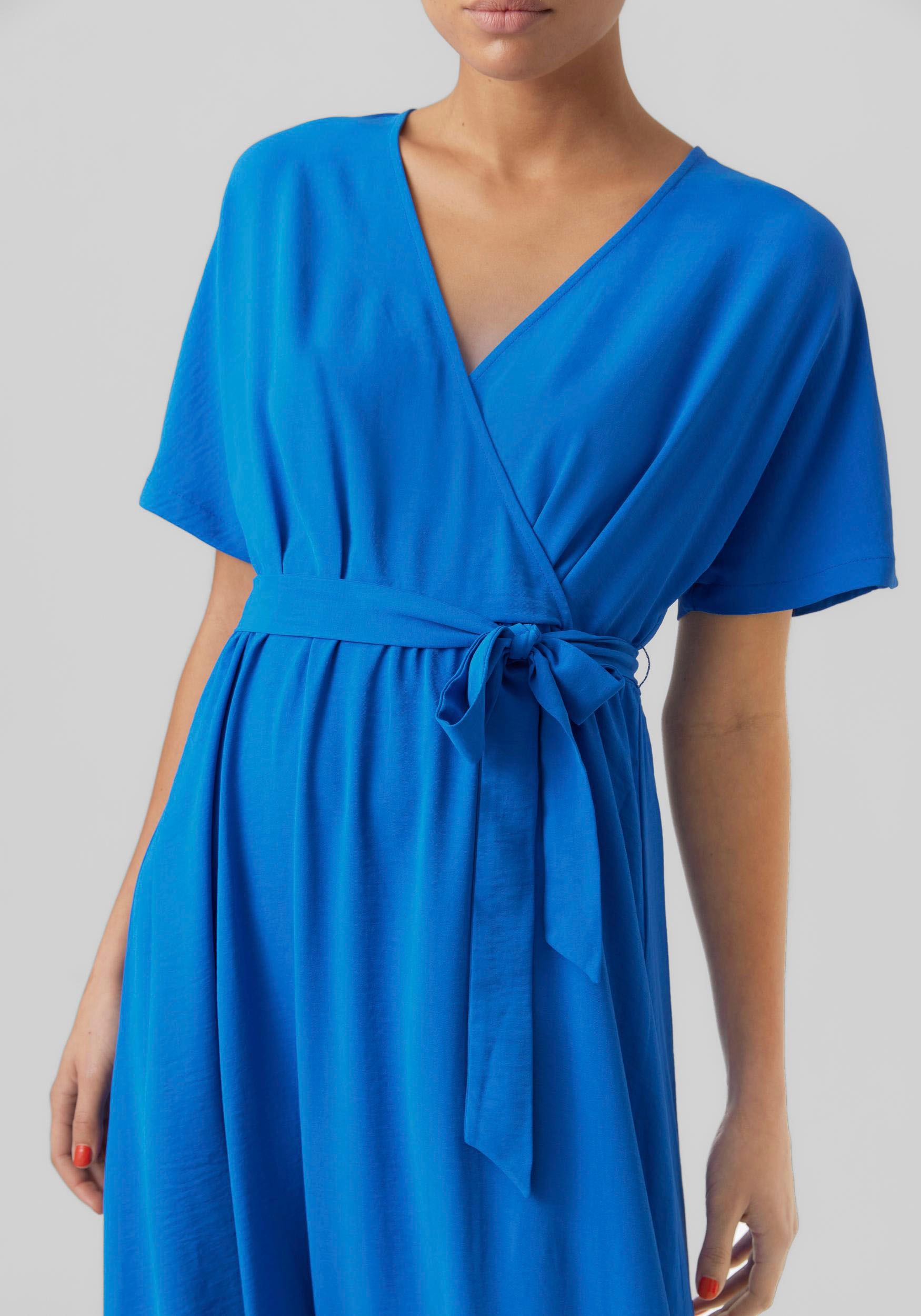 Vero Moda V-NECK DRESS »VMUTA BAUR | für S/S kaufen Blusenkleid BTQ« WVN ANKLE