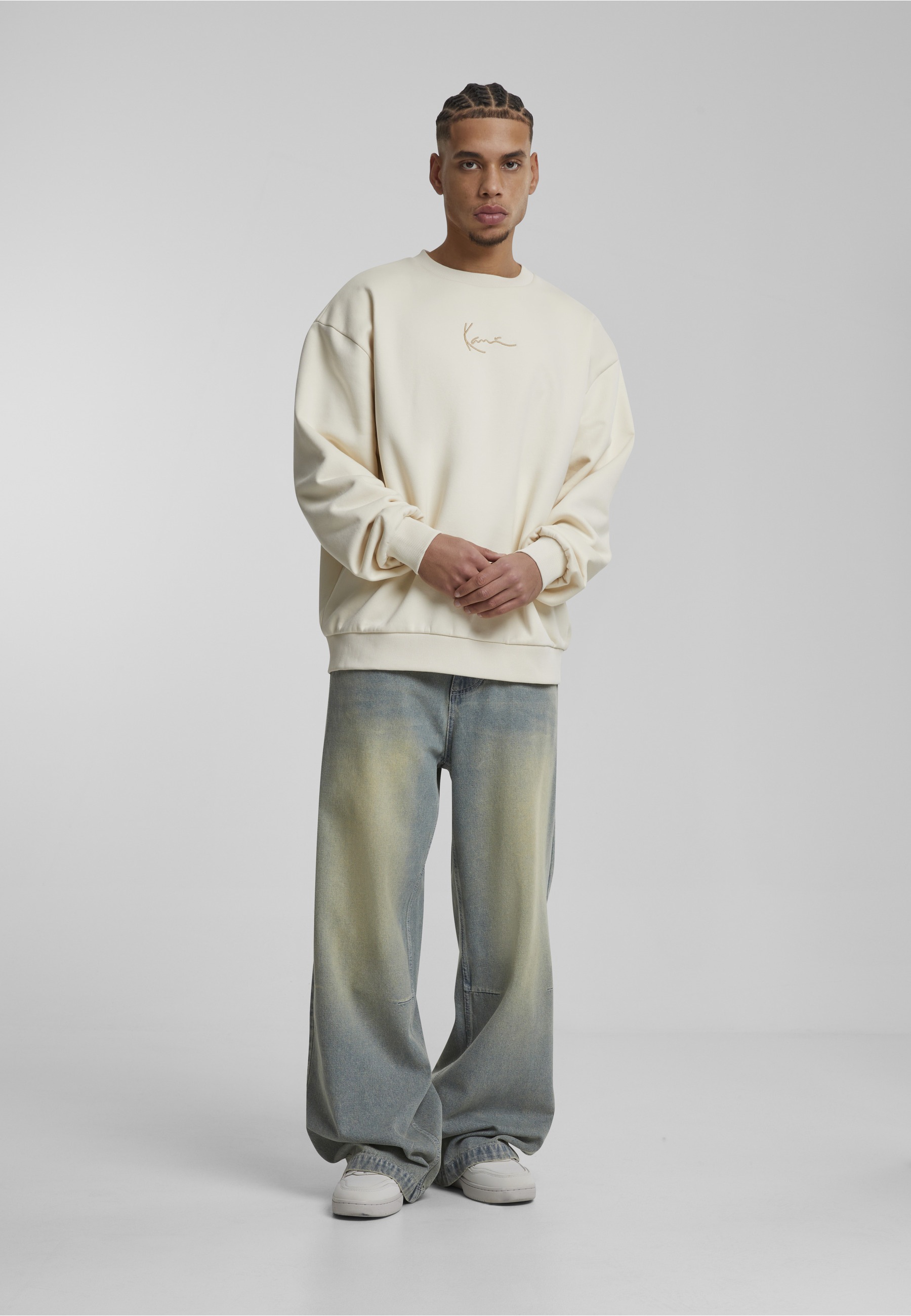 Karl Kani Rundhalspullover »Karl Kani Herren KM242-031-2 Small Signature Os Crew« 1