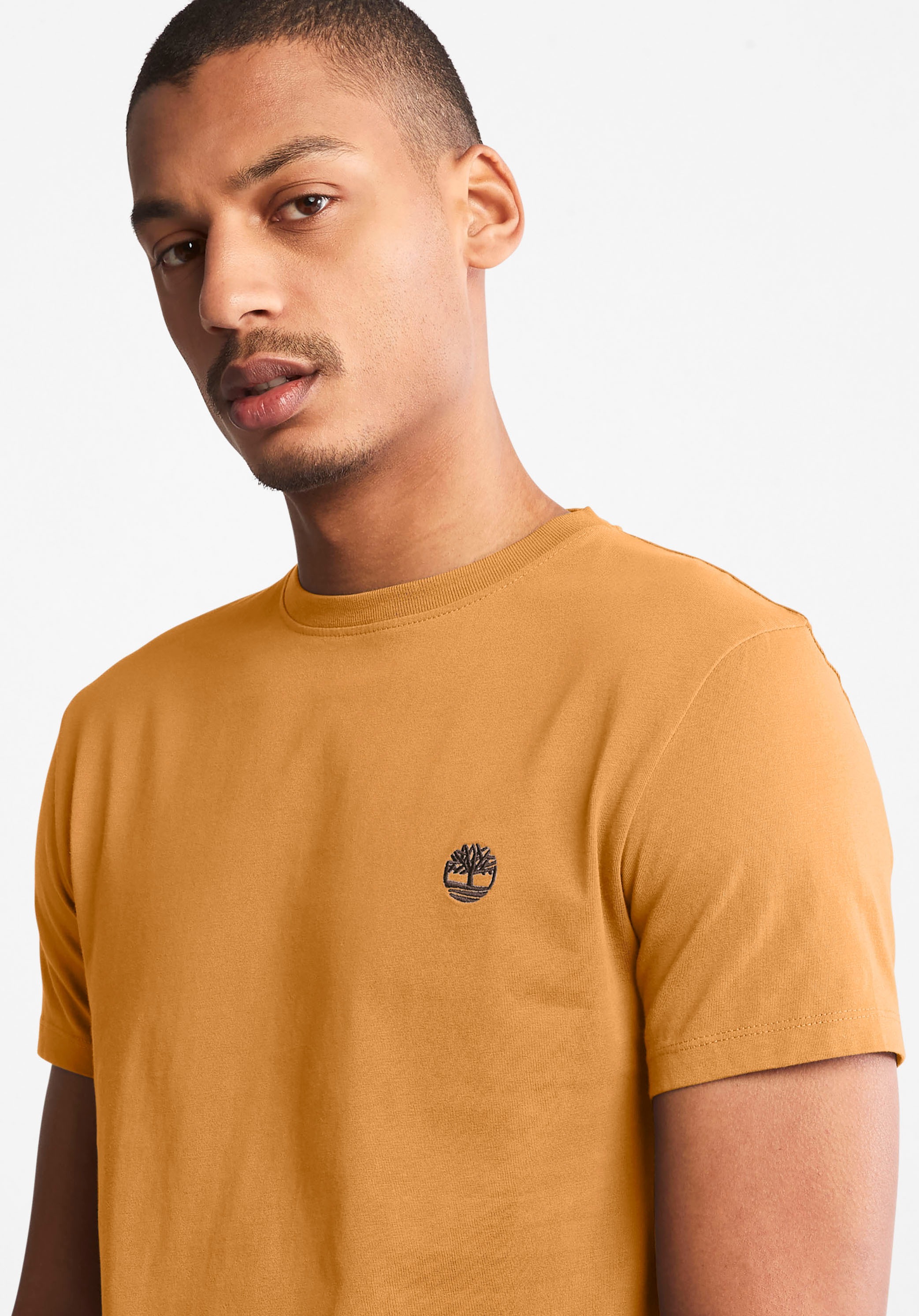 Timberland T-shirt à Manches Courtes Dunstan River Slim Wheat Boot M Homme