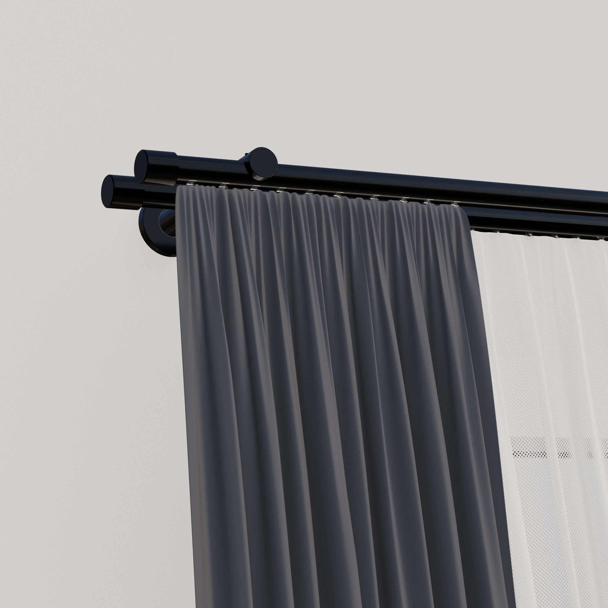 OTTO home Gardinenstange "Kappe 2-Lauf" Ø 20 mm 2 läufig-läufig Fixmaß Inne günstig online kaufen