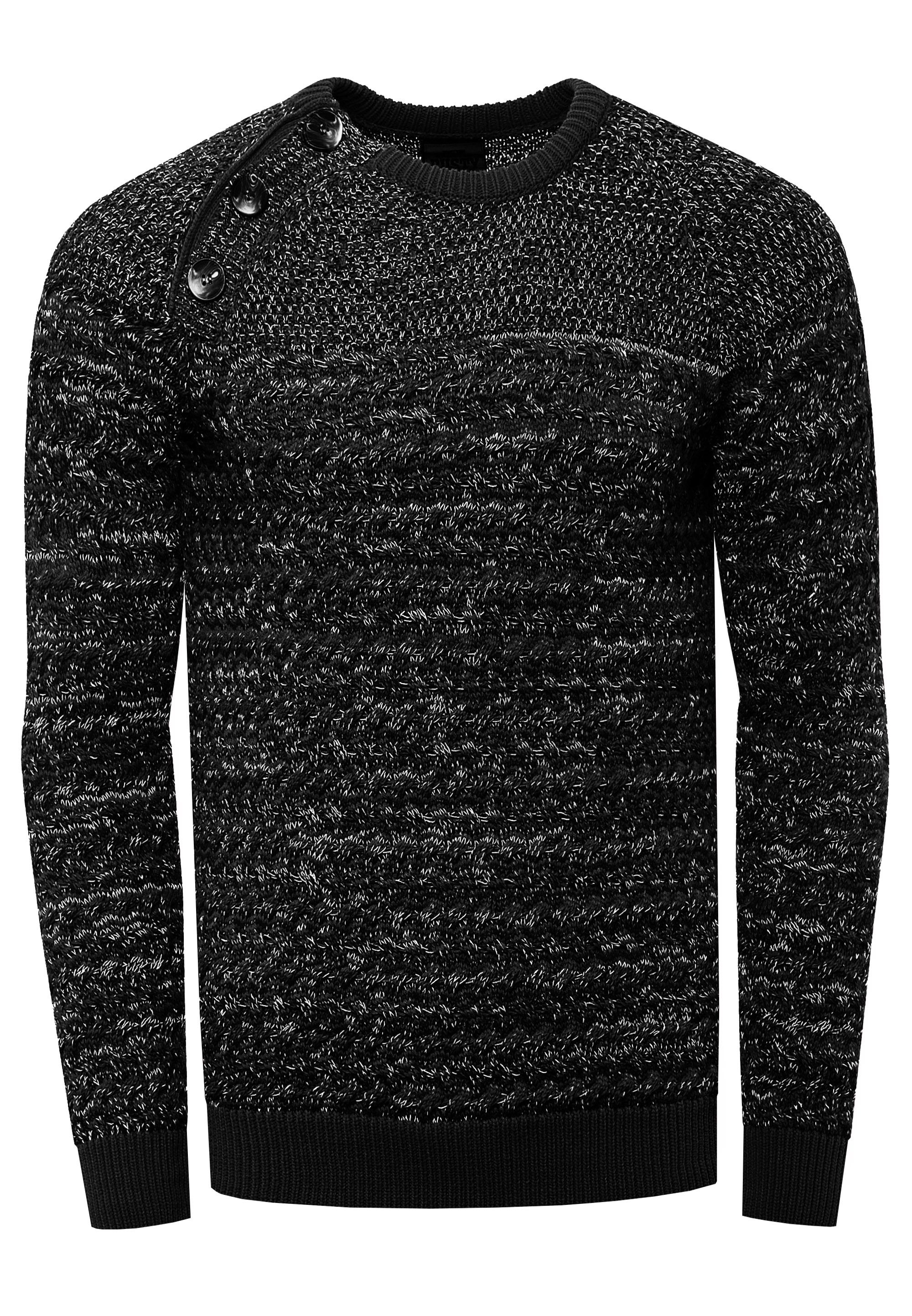 Rusty Neal Strickpullover, mit modischen Knöpfen