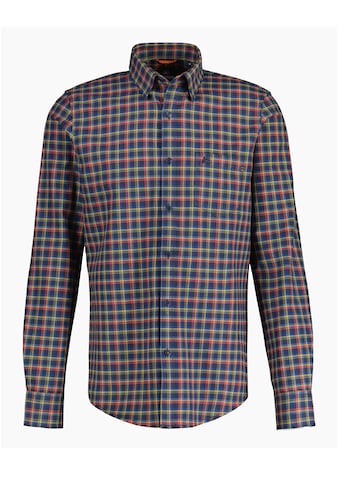 LERROS Langarmhemd »LERROS Langarmhemd mit Herringbone-Karo« kaufen
