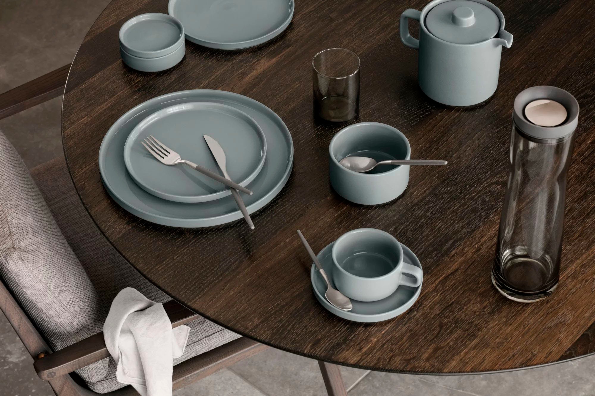 BLOMUS Besteck-Set "MAXIME" matt, bebürstet, Griffe mit Kunststoffbeschicht günstig online kaufen