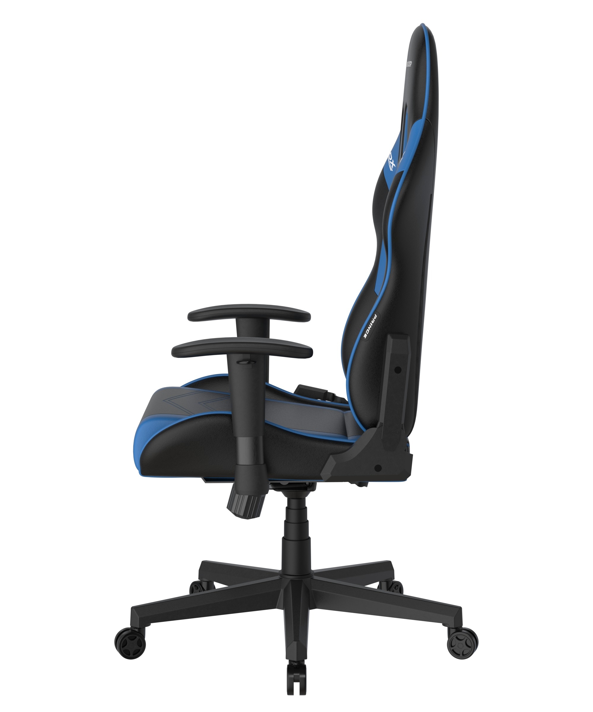 DXRacer Gaming-Stuhl »Prince Gaming Chair Regular L, PVC, schwarz blau«