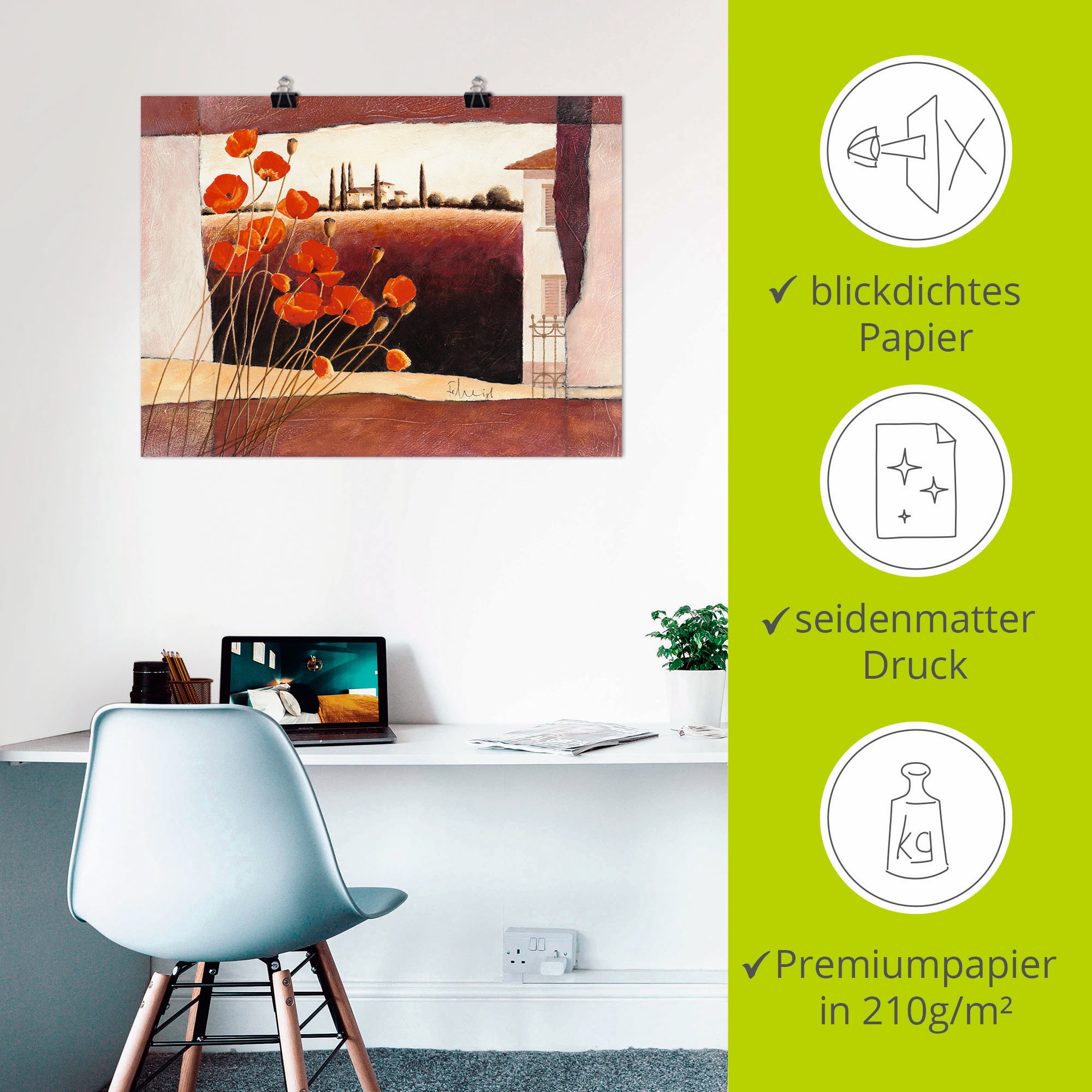 Artland Wandbild »Stillleben mit Sonnenblumen«, Blumen, (1 St.), als Leinwandbild, Poster in verschied. Größen