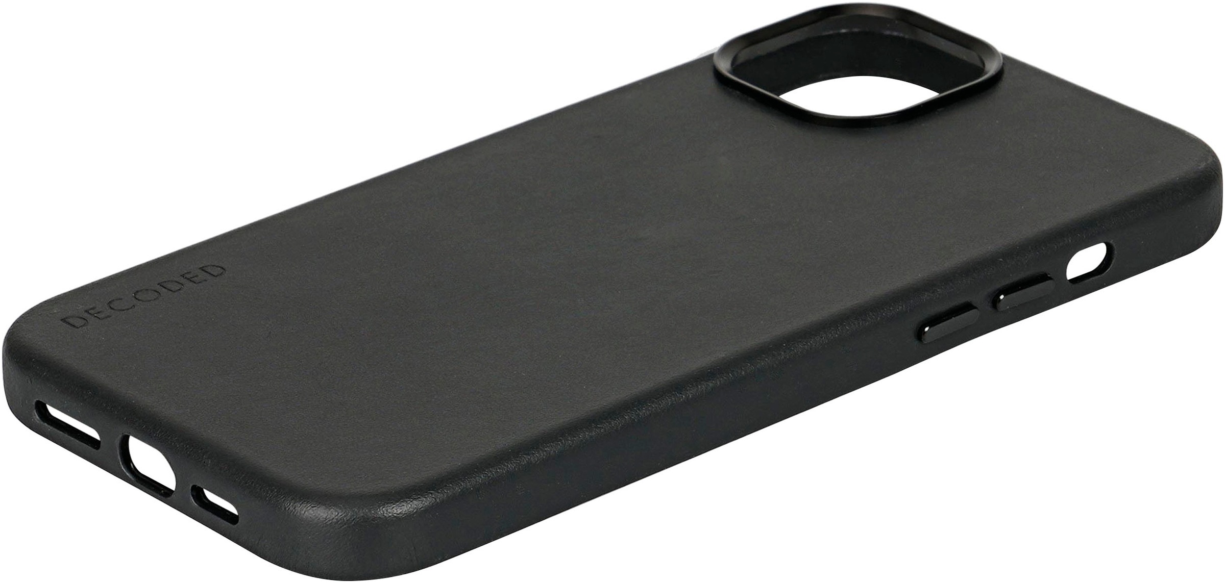 DECODED Smartphone-Hülle »Decoded Leather Backcover for iPhone 15«, iPhone 15