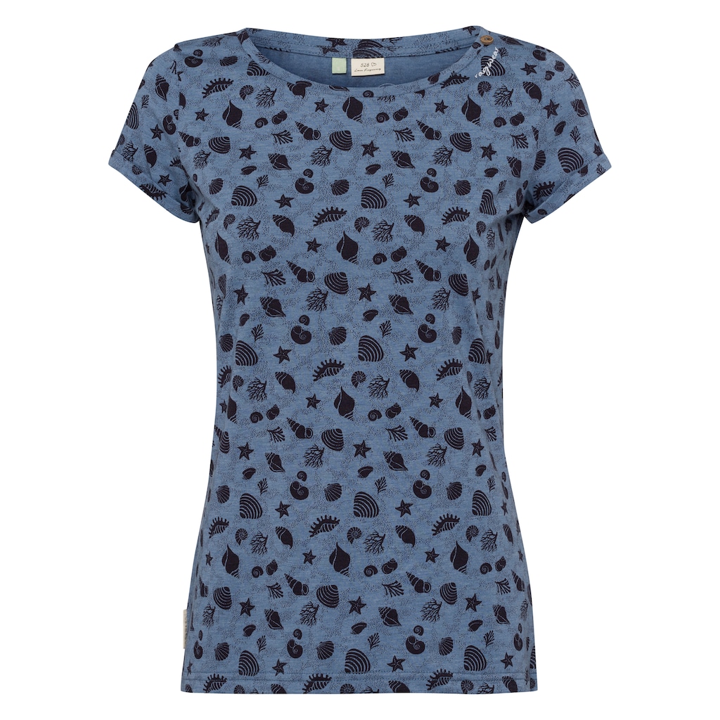 Ragwear Kurzarmshirt »FLORAH B ORGANIC« mit maritimen Allover-Druck Ragwear Kurzarmshirt »FLORAH B ORGANIC« mit maritimen Allover-Druck