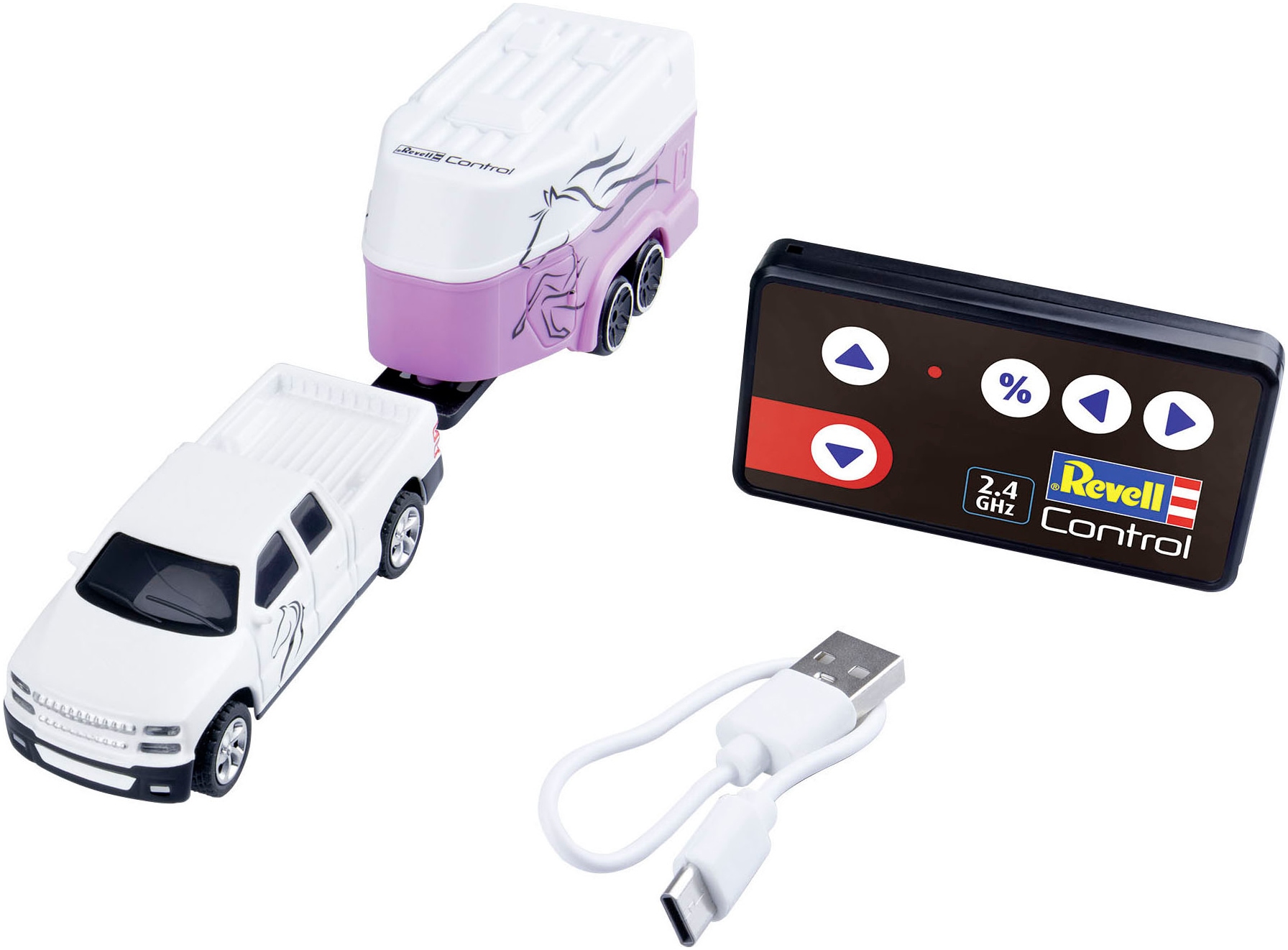 Revell® RC-Auto »Revell® control, Mini RC Car mit Pferdetransporter, 2,4 GHz«