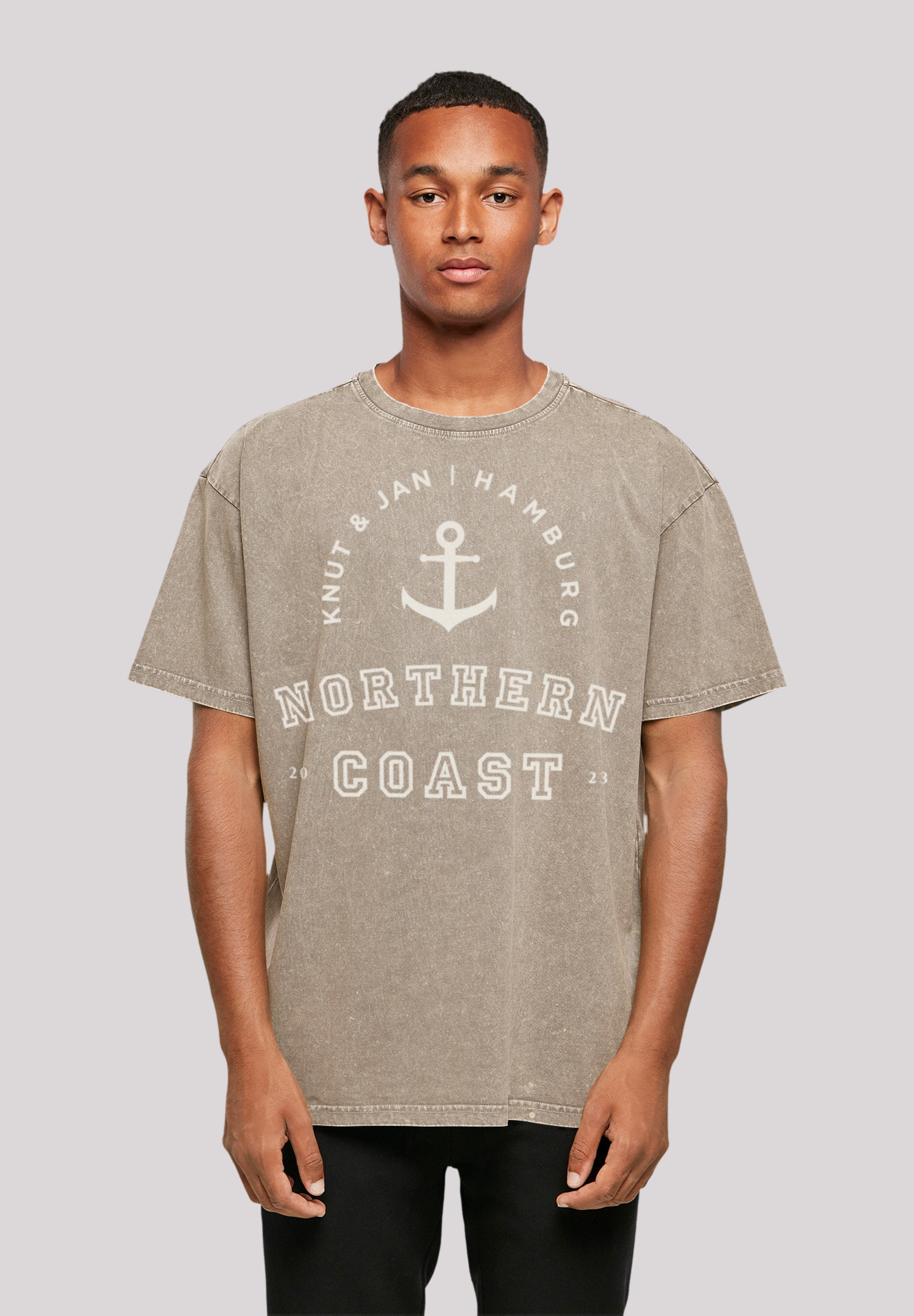 T-Shirt »Northern Coast Nordsee Knut & Jan Hamburg«, Print