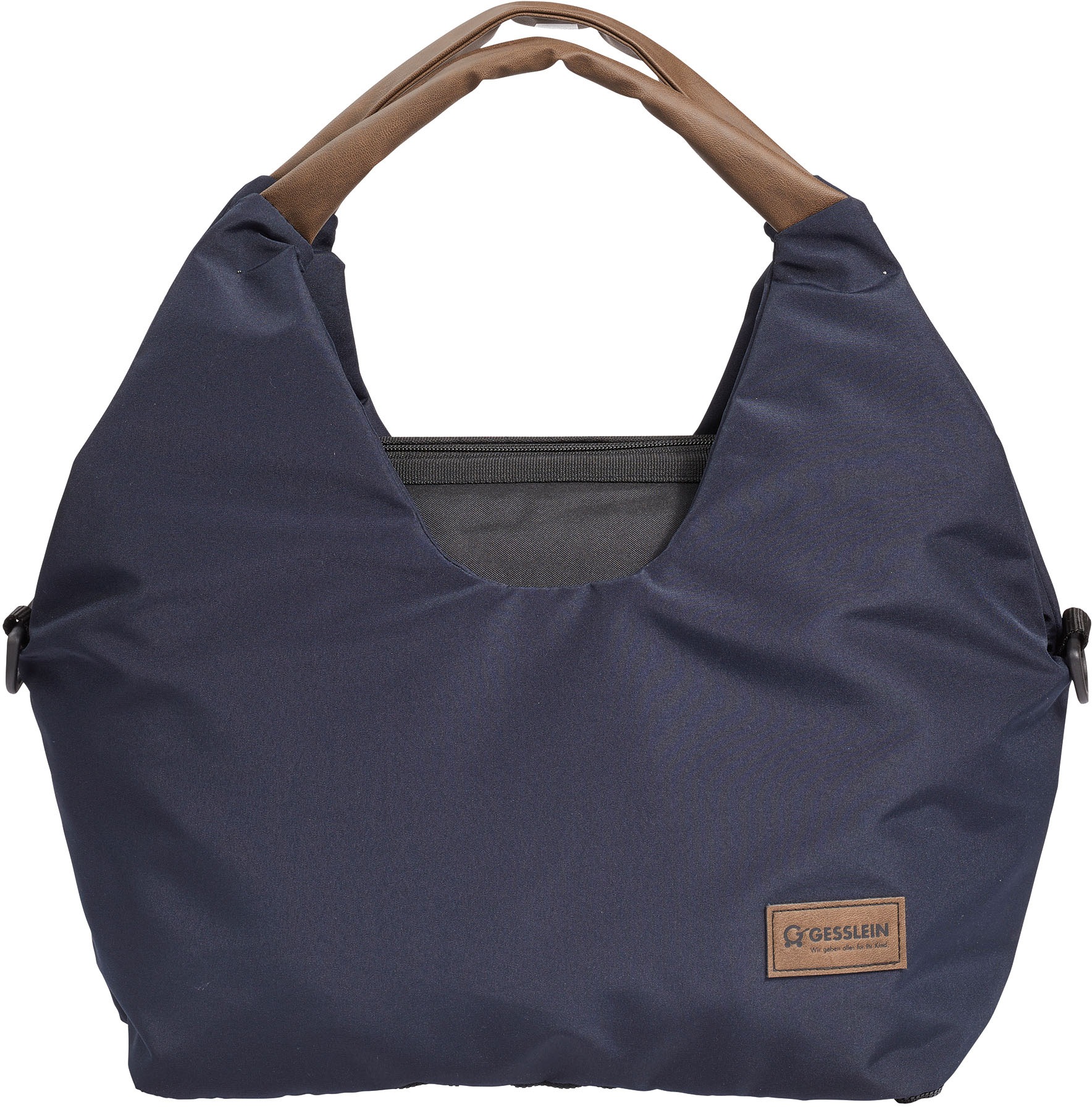 Gesslein Wickeltasche »N°5, marine/tabak«, mit Wickelauflage und Flaschenhalter, Made in Germany