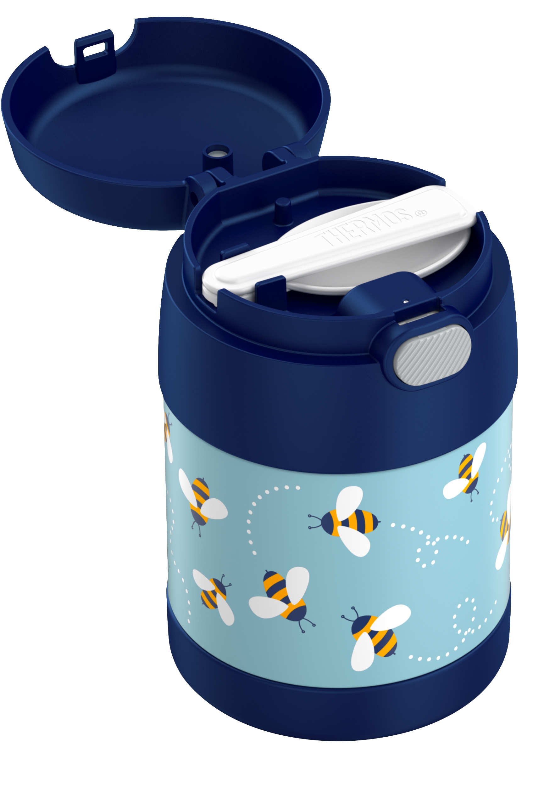 THERMOS Thermobehälter »FUNTAINER FOOD JAR, Thermobehälter für Essen, spülmaschinenfest«, (1 tlg.), 0,3l, 5h heiß & 7h kalt, dicht & auslaufsicher, mit klappbarem Löffel