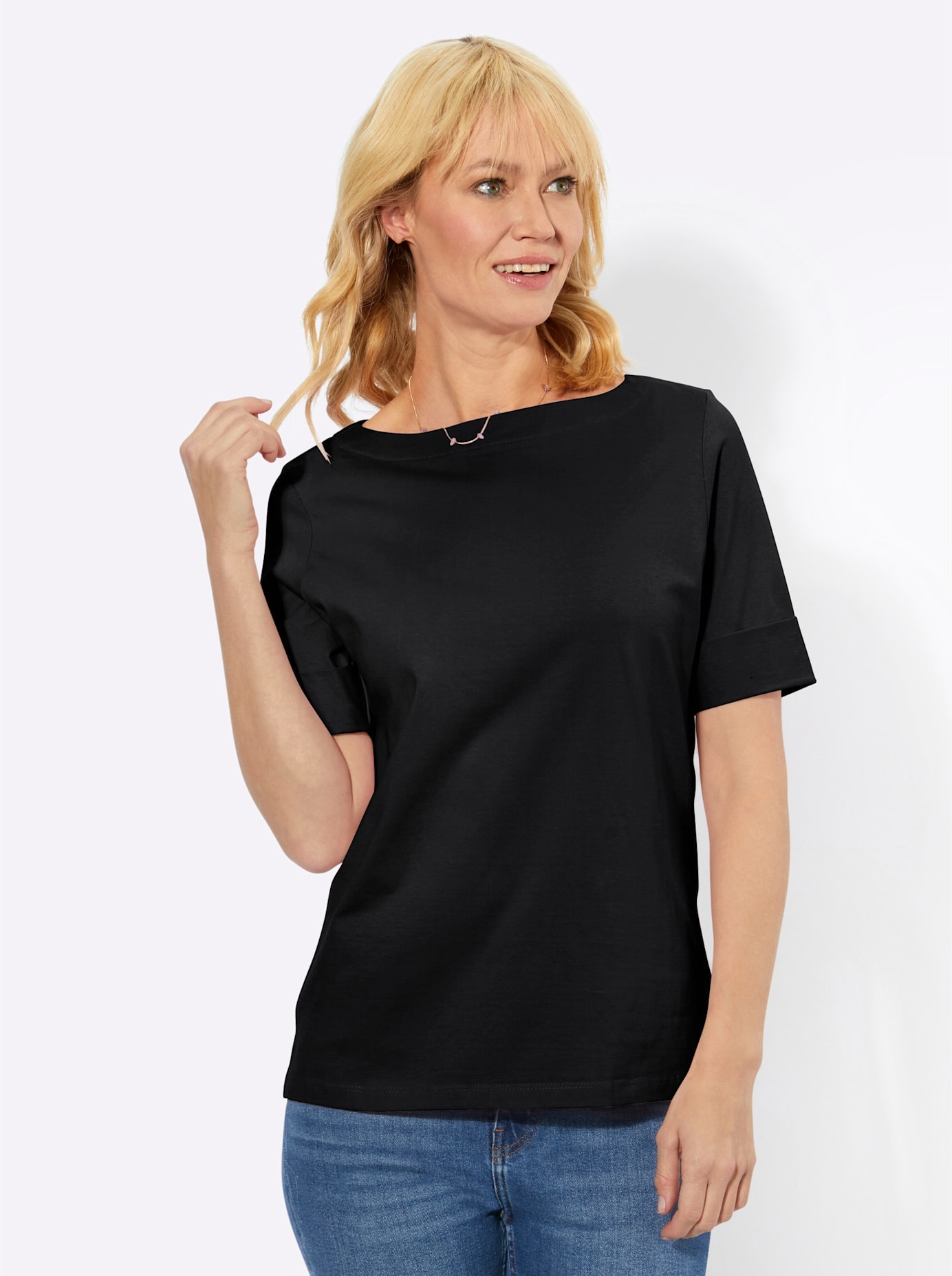 Classic Basics Kurzarmshirt "Shirt" 1 Stk. tlg. günstig online kaufen