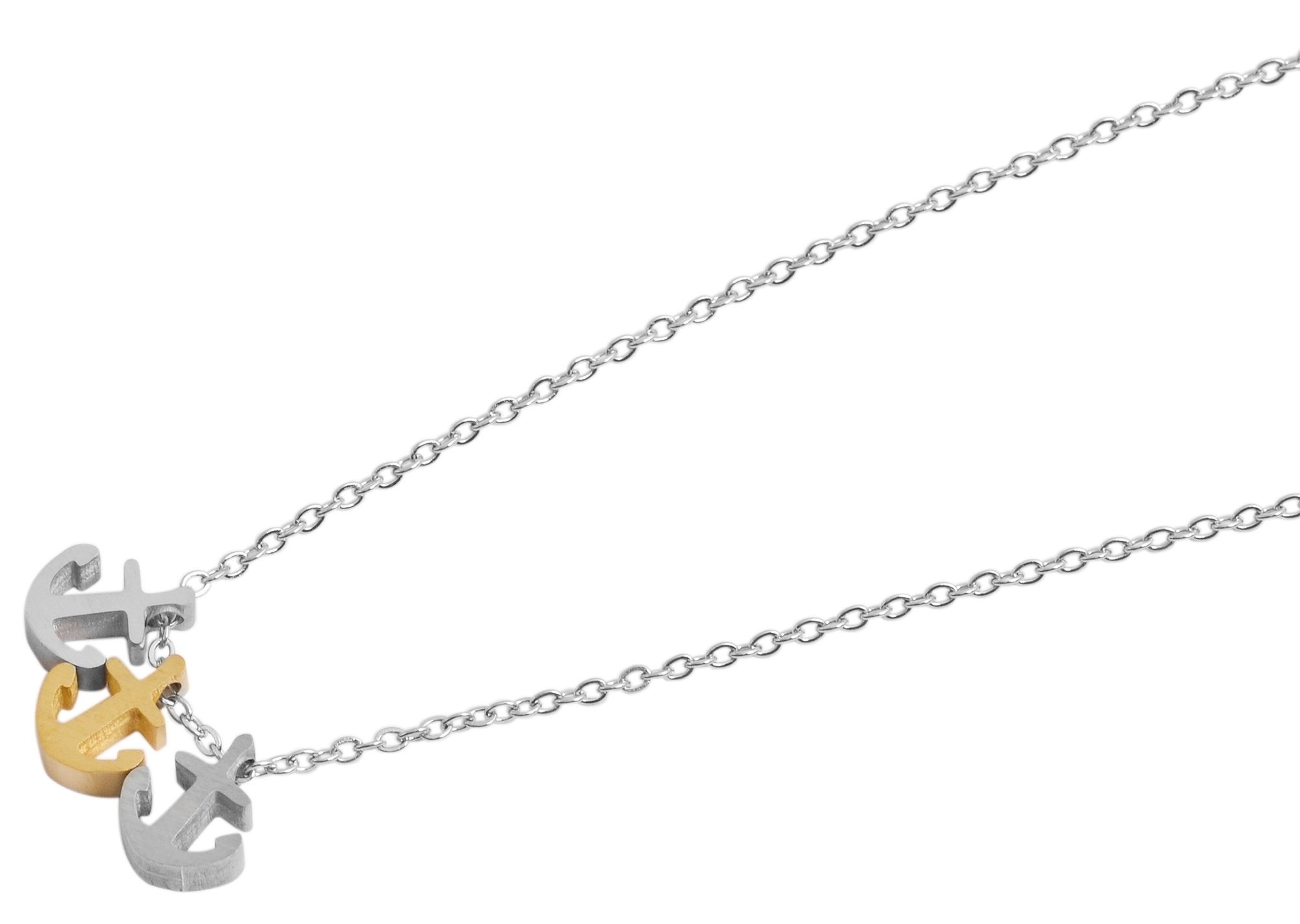 Adelia´s Kette ohne Anhänger »Unisex Halskette – Ankerkette aus Edelstahl 43 cm« Ein Geschenk, das Freude macht