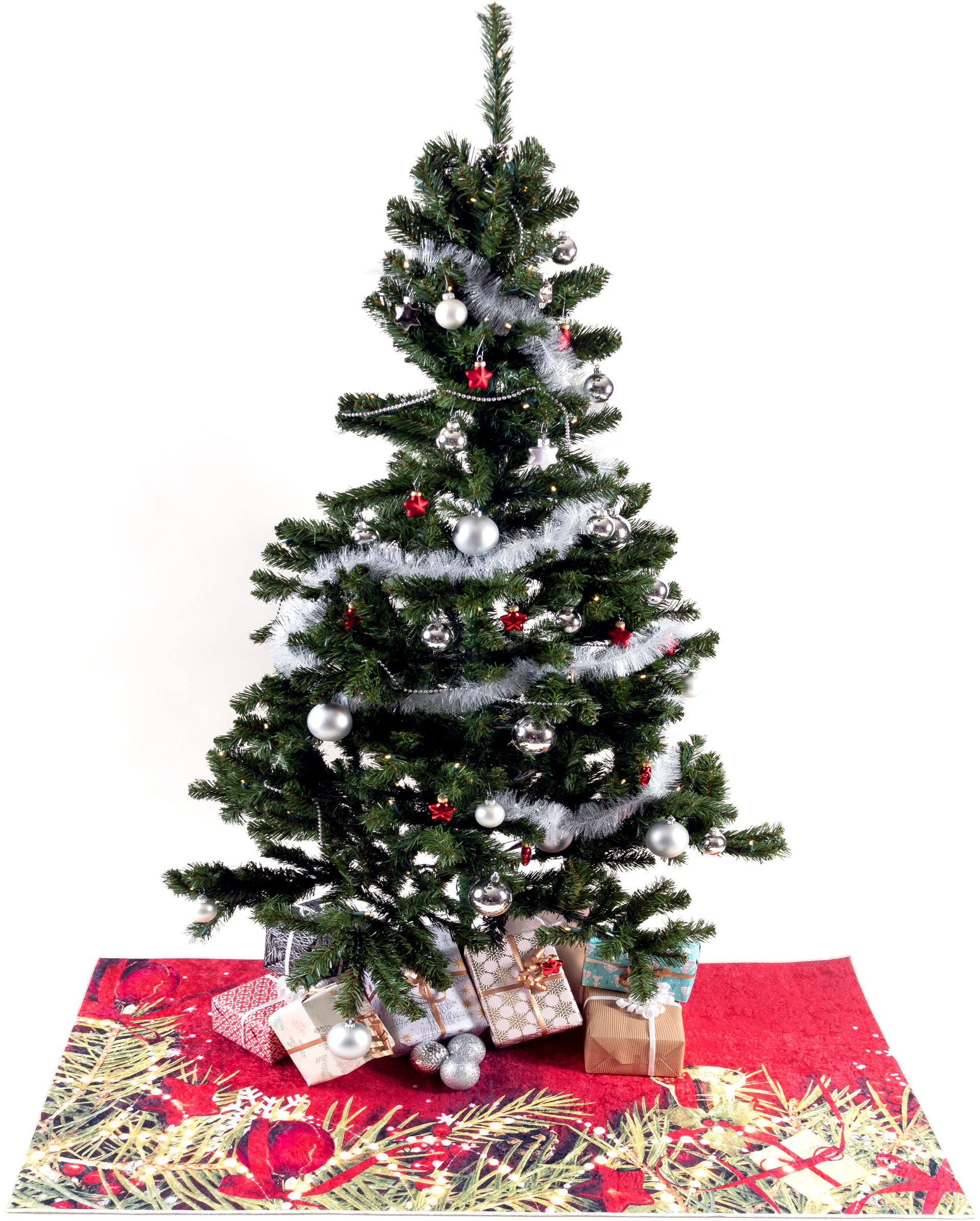 Sehrazat Teppich rechteckig, Unterlage | Weihnachten, Weihnachtsbaum BAUR waschbar, Rechnung auf 1225«, »Christmas