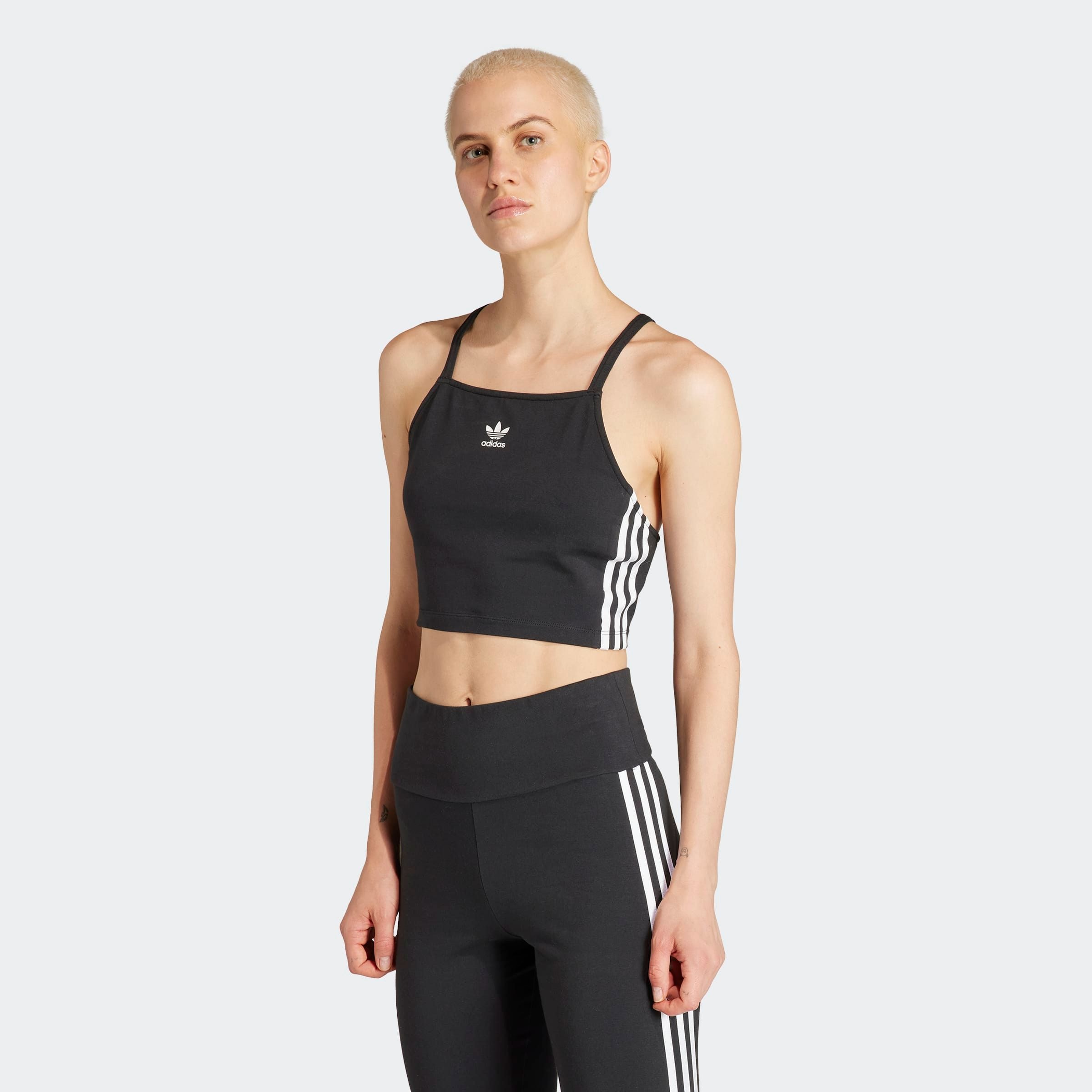 adidas Originals Tanktop "3 S CROP TOP" sportliche Schnittform, für Laufen günstig online kaufen