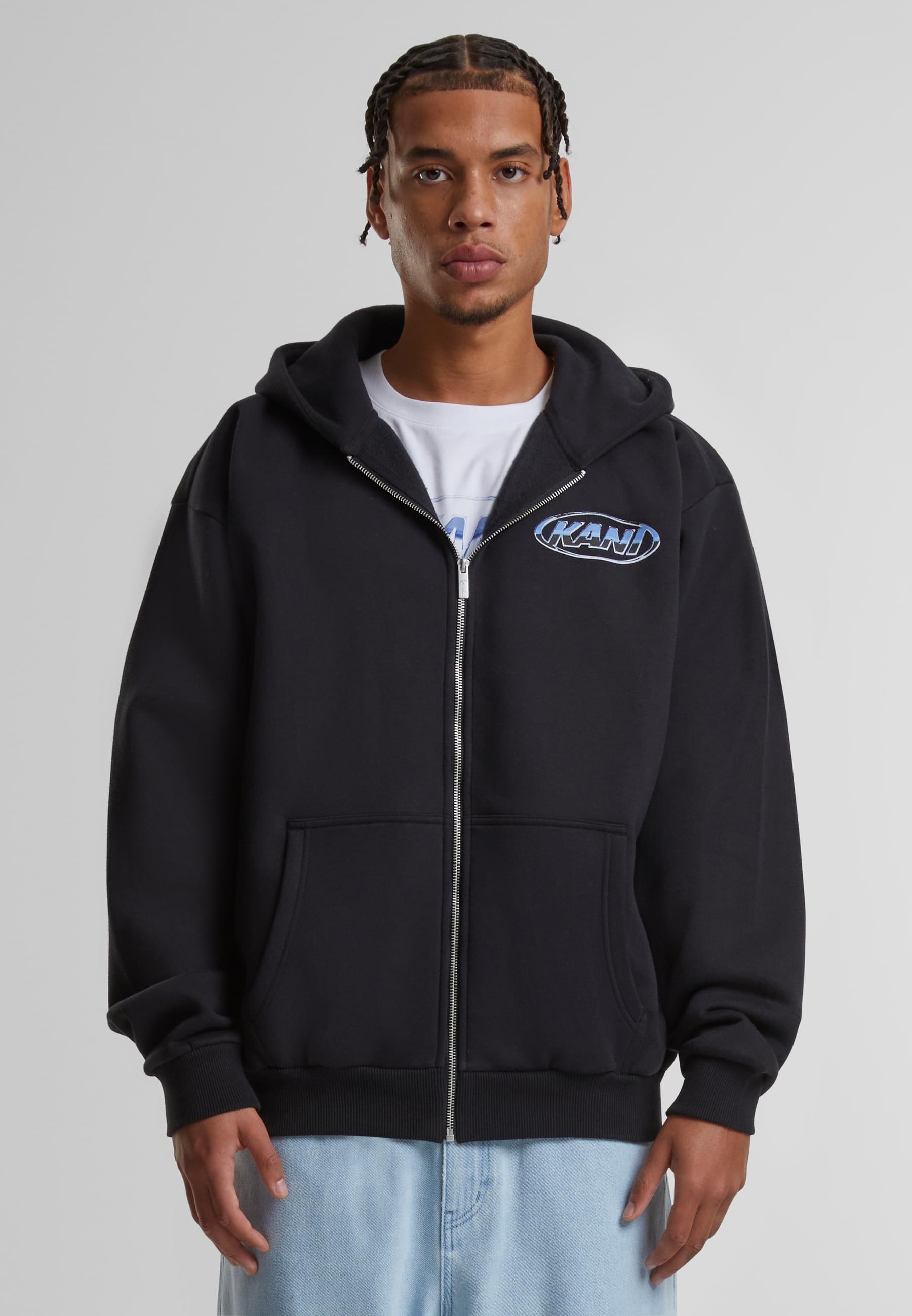 Karl Kani Sweatjacke »Karl Kani Woven Signature Chrome Zip Hoodie«