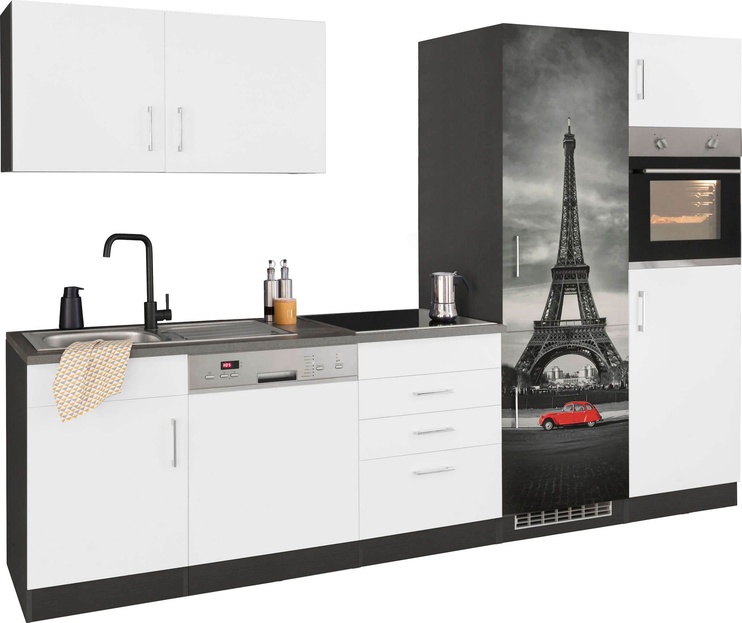 KOCHSTATION Küchenzeile "KS-Paris – Küchen mit einzigartigen Fotomotiven au günstig online kaufen