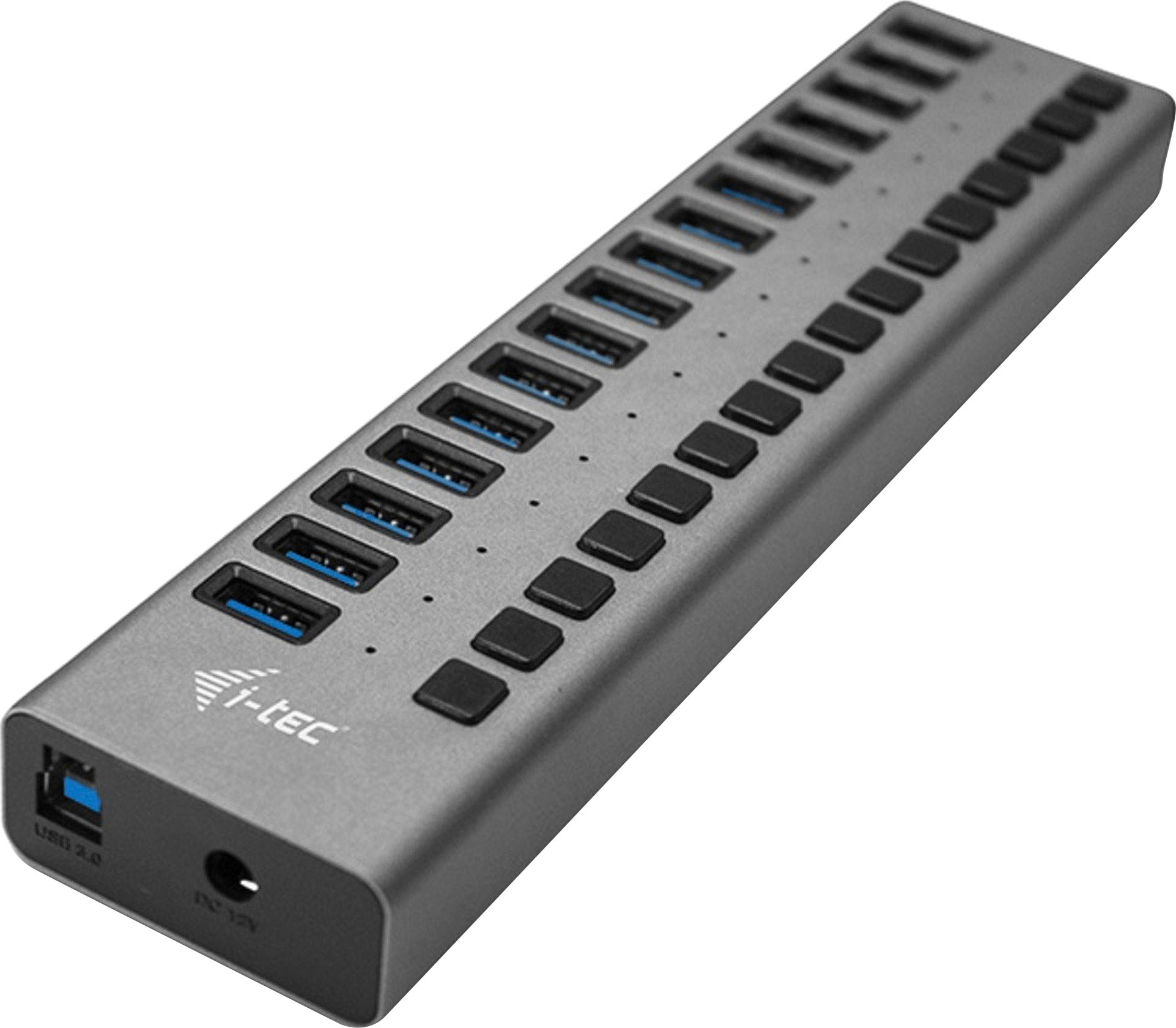I-TEC USB-Ladegerät »USB 3.0 Charging HUB 16port + Power Adapter 90 W«, (1 St.)