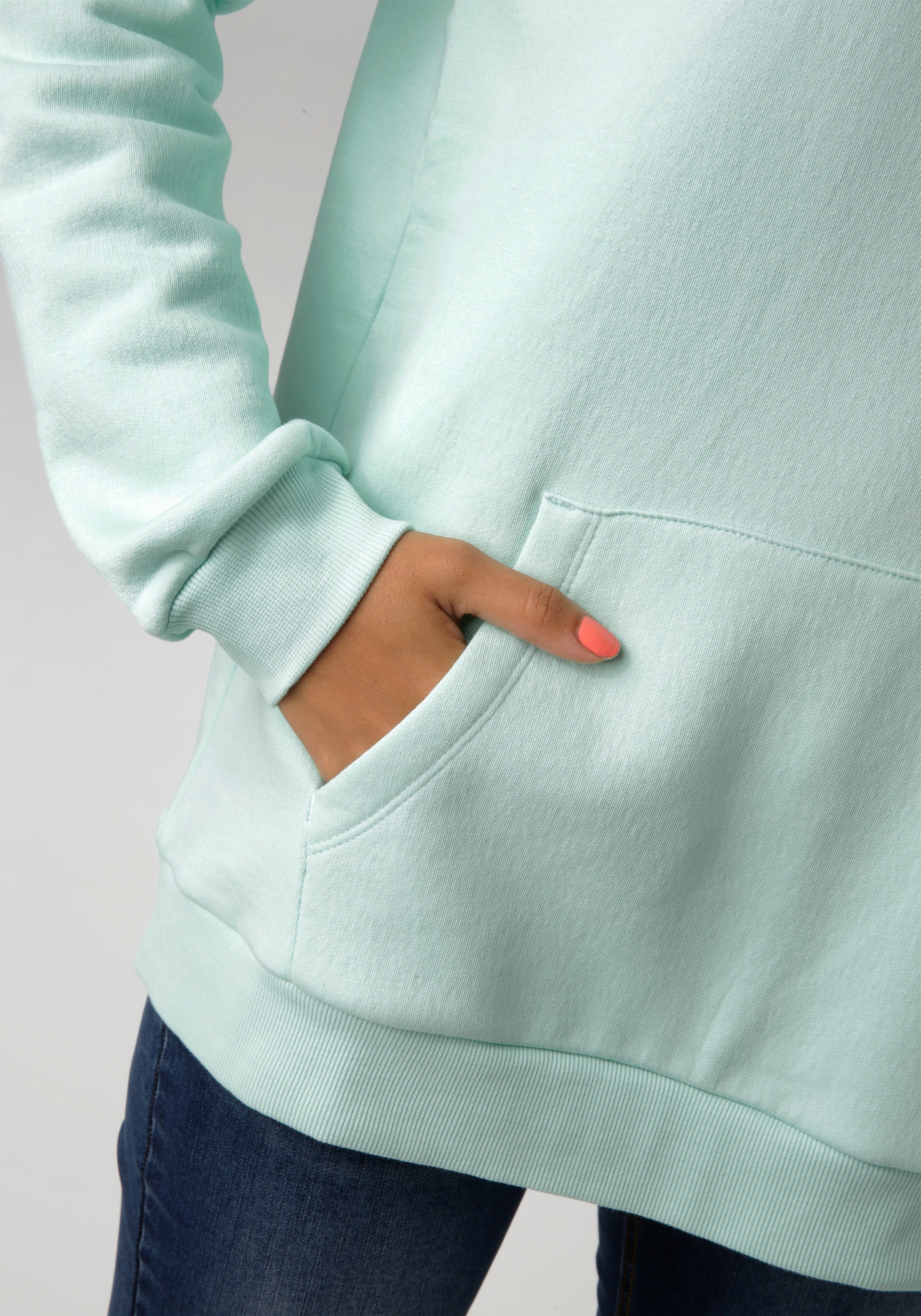 Thumbnail - Aniston CASUAL Kapuzensweatshirt, mit Smiley im Rücken