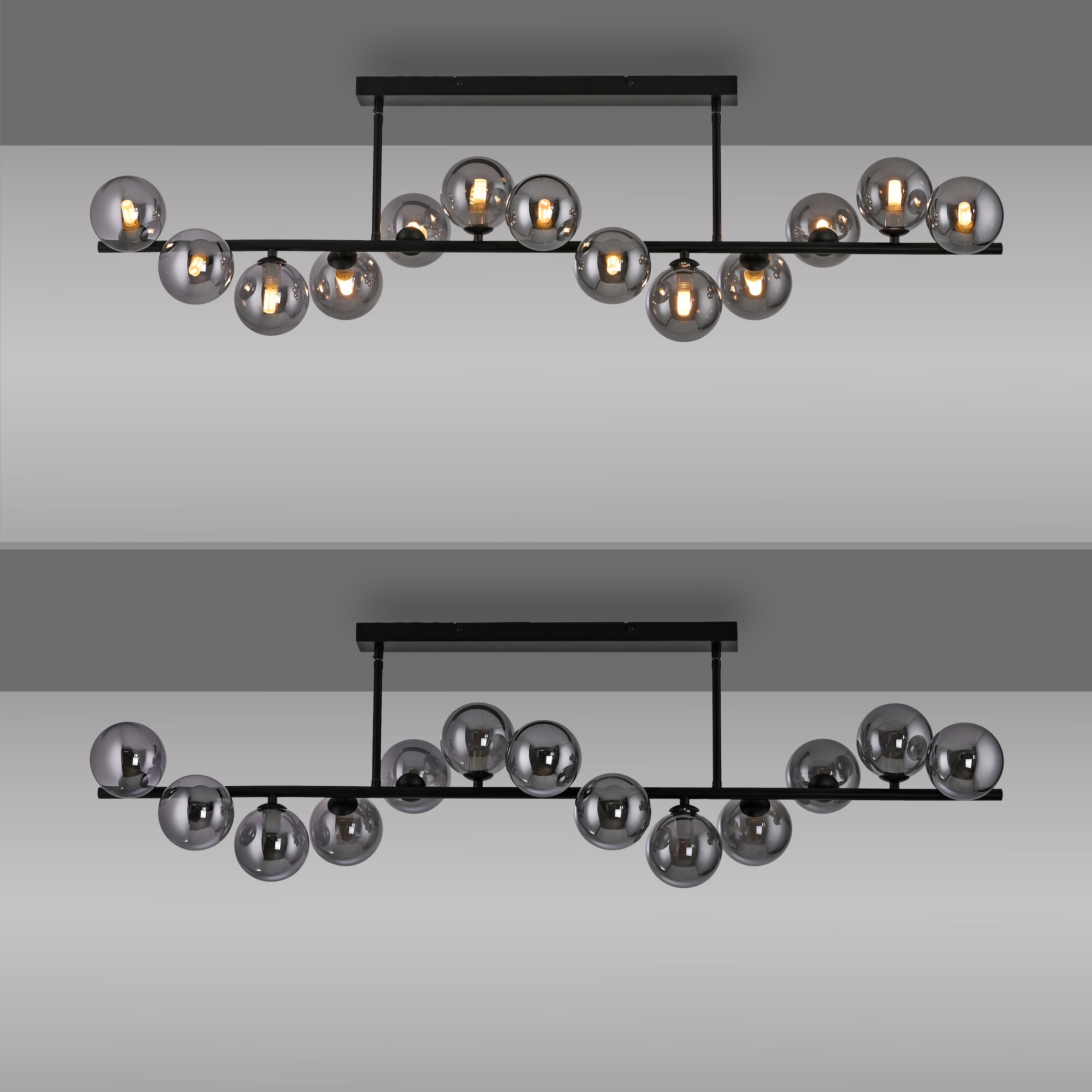 SCHÖNER WOHNEN-Kollektion LED Deckenleuchte »DUBAI« G9 1 Stk. Warmweiß SCHÖNER WOHNEN Kollektion, Rauchgläser