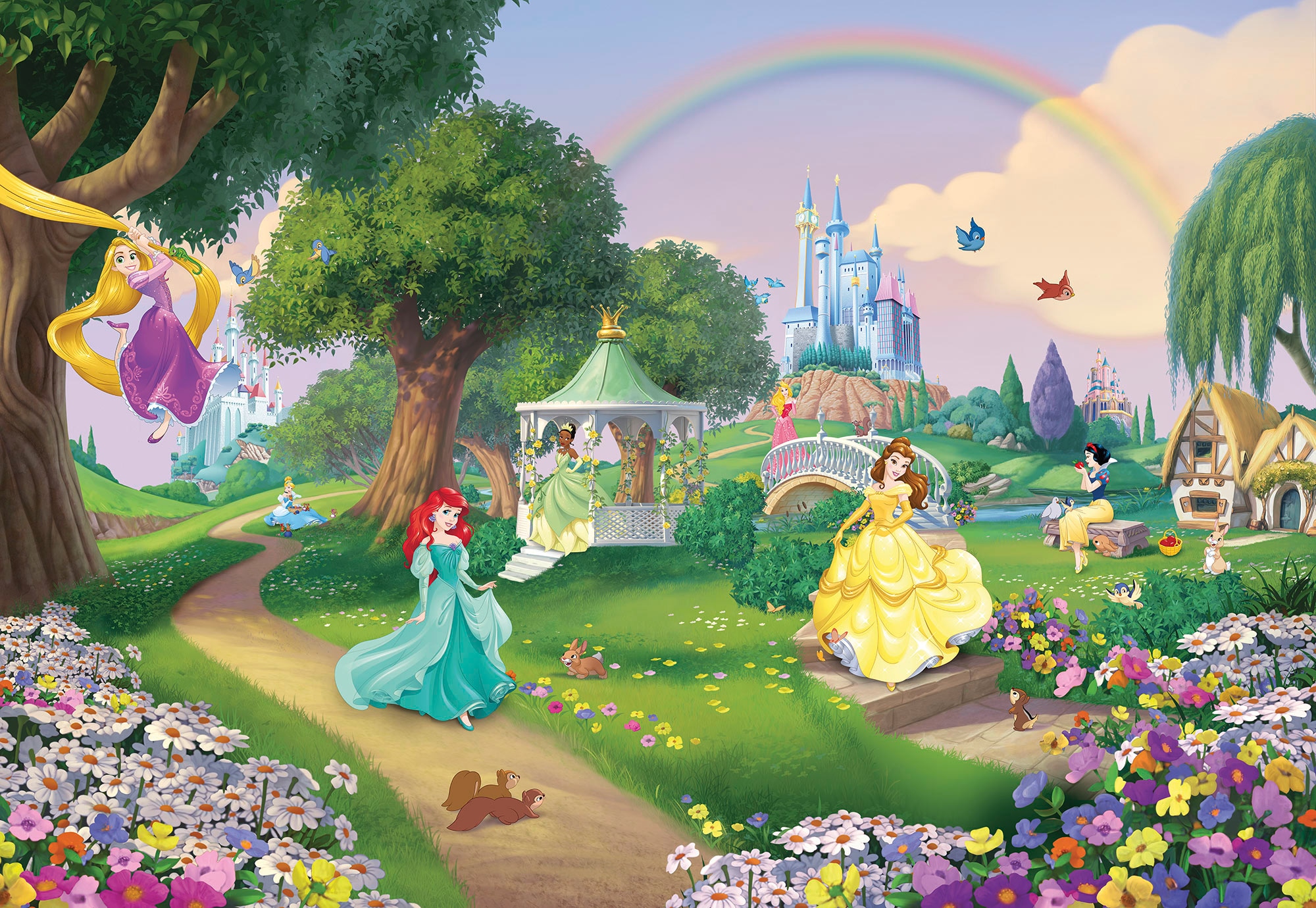 Komar Fototapete (Breite 368x254 cm x Höhe) »Princess BAUR kaufen | Rainbow«