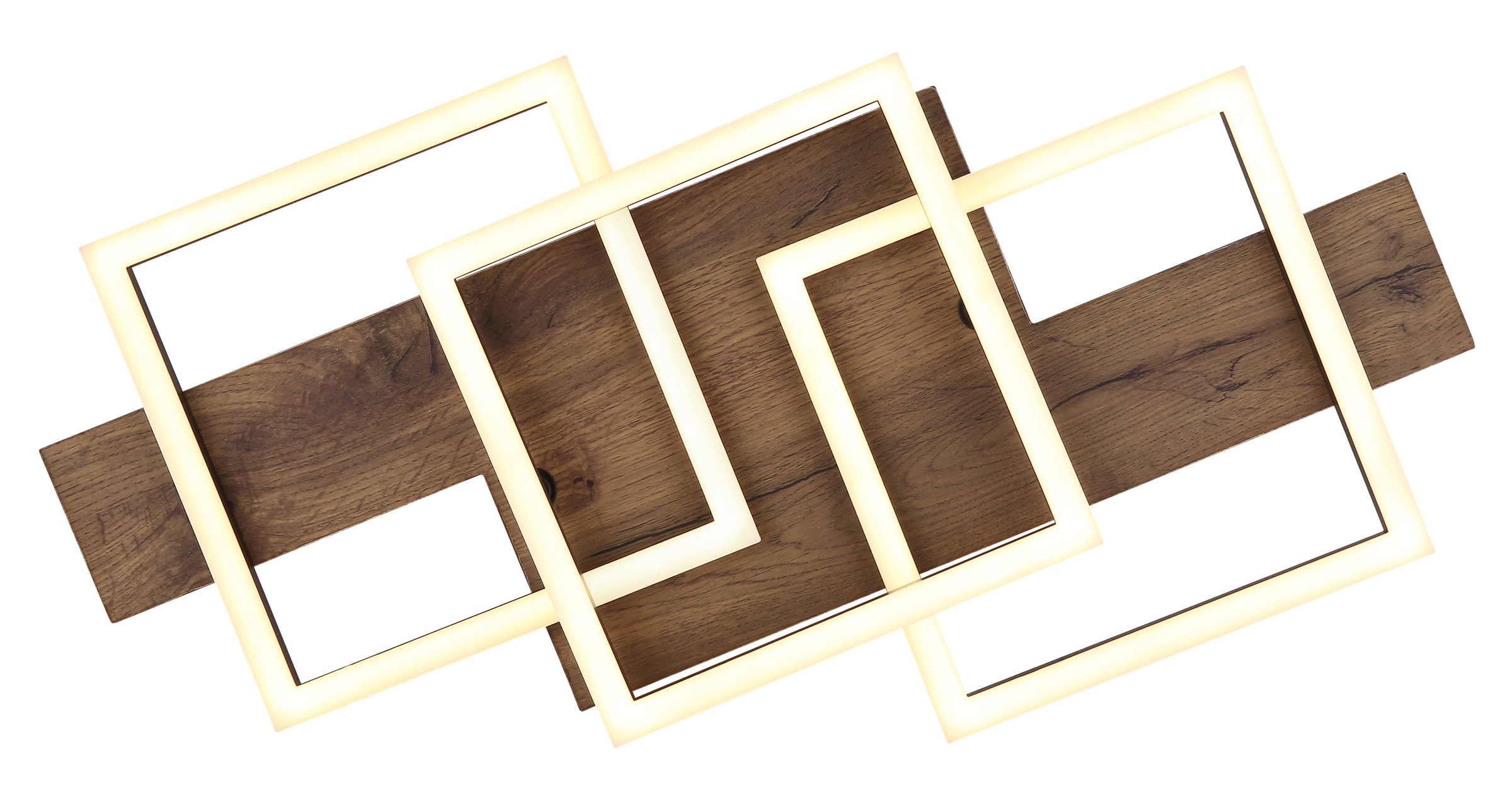 GLOBO LIGHTING Deckenleuchte »JEFFRY« LED-Modul 1 Stk. Warmweiß Deckenlampe Wohnzimmer-Leuchte Schlafzimmer-Leuchte Flur Küche