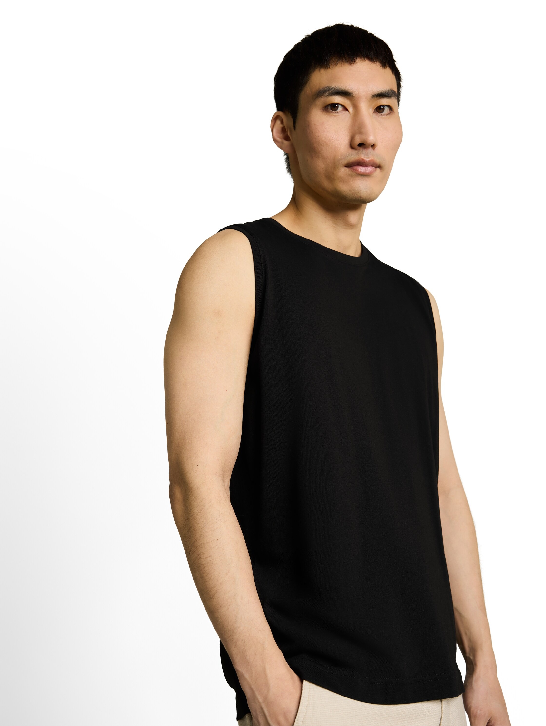 TOM TAILOR Women's Crew Neck Tank Top Black Size S 2-Pack 3