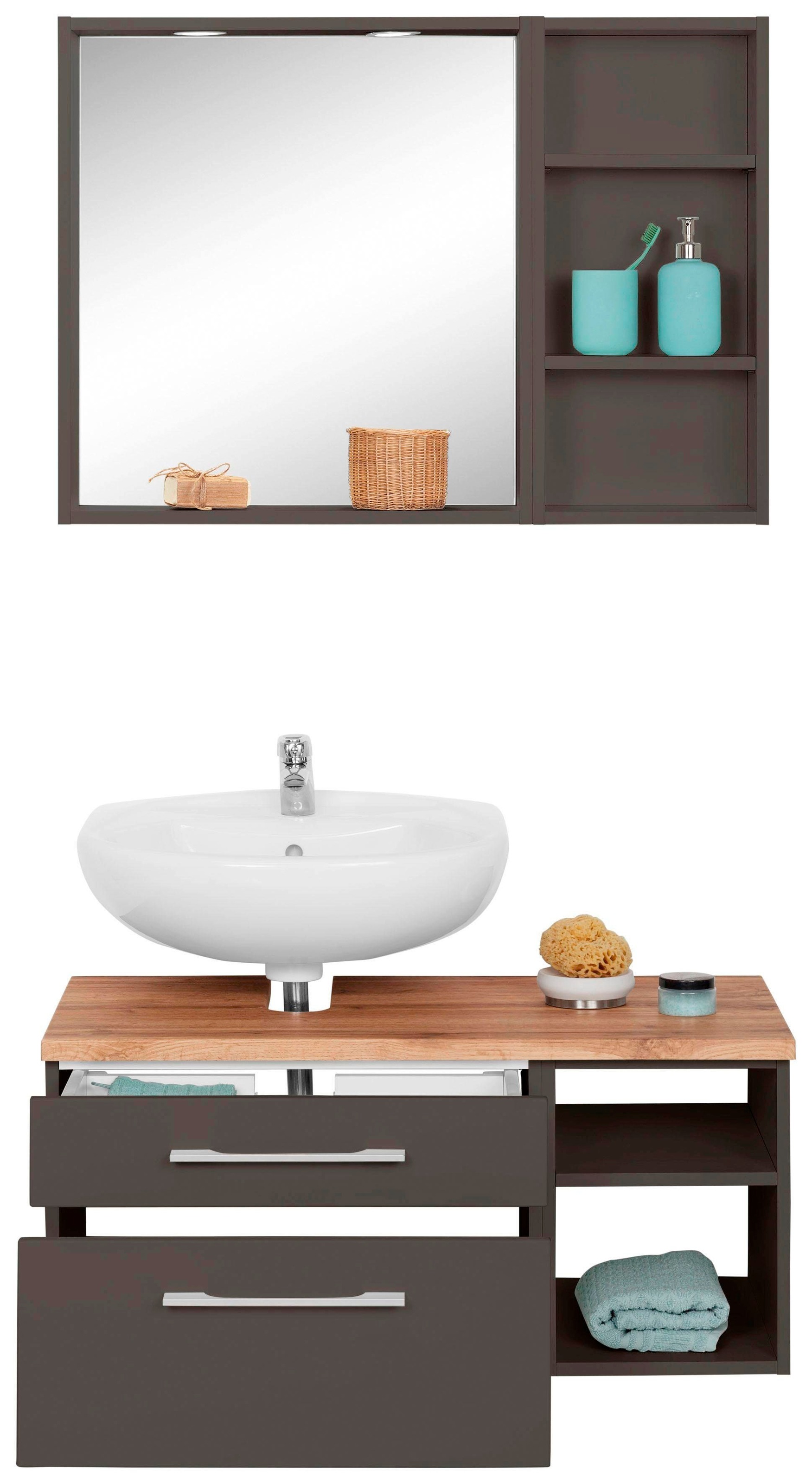 welltime Badmöbel-Set "Davos" 3 Stk. tlg. günstig online kaufen