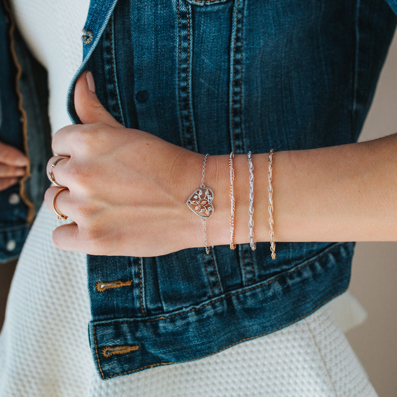 Julie Julsen Armband »925/- Sterling Silber teils rosé vergoldet Zirkonia«