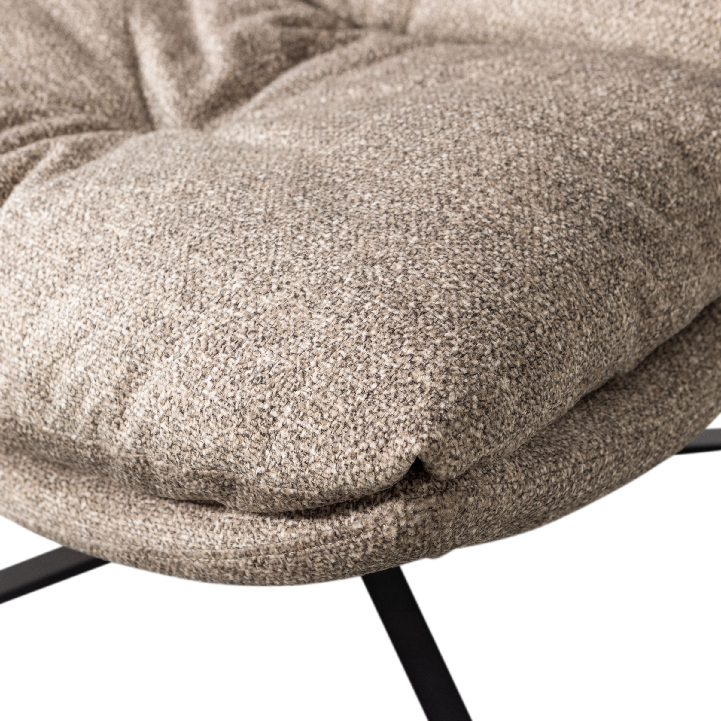 WOOOD Drehsessel »Arve mit Gewebtem Bezug und Drehmechanismus B 82 x T 87 x H 86 cm« Sehr hohe Verschleißfestigkeit, Tragkraft 120 kg, Metallgestell