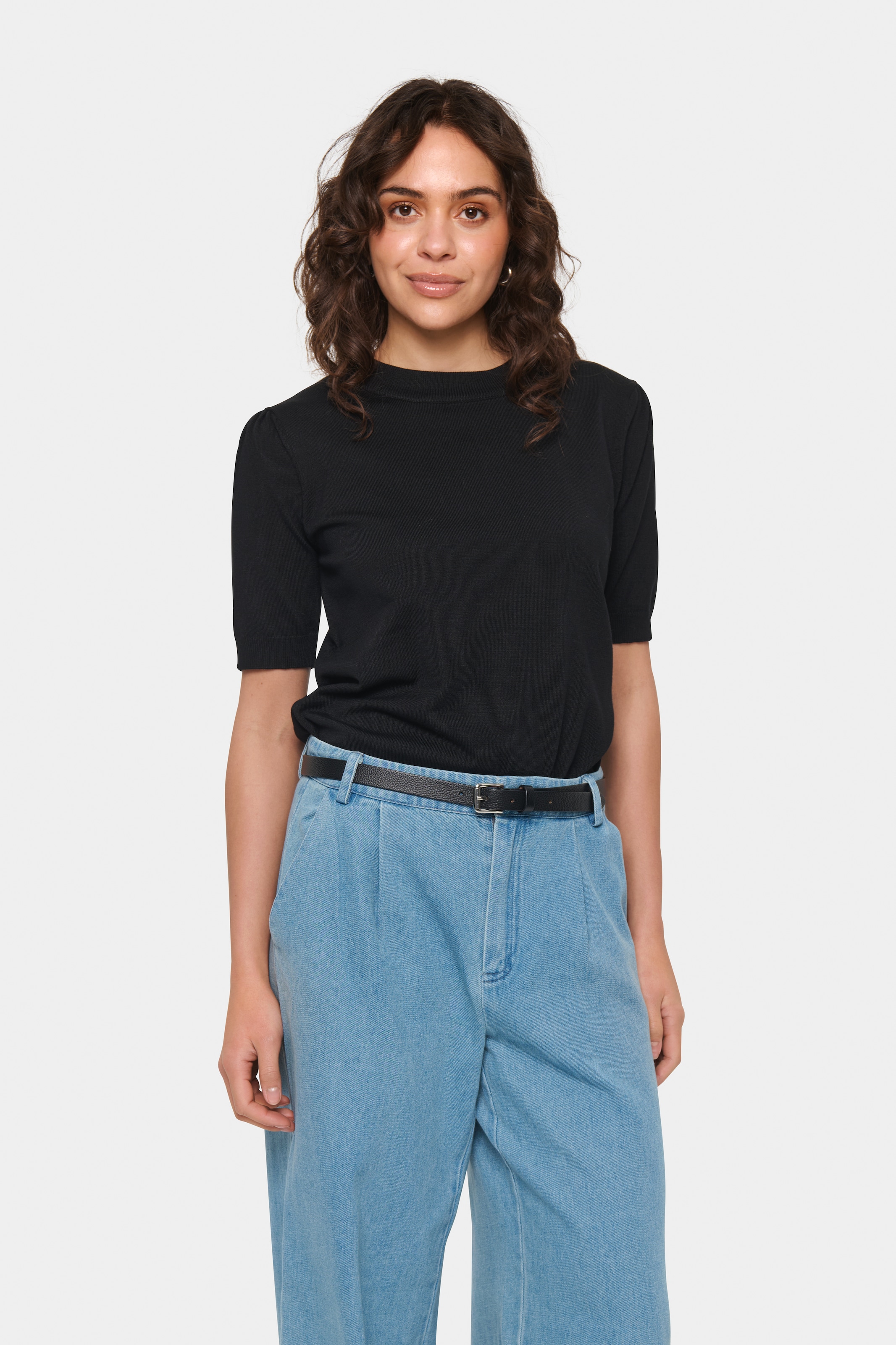 Saint Tropez Kurzarmpullover "MilaSZ SS" Viskose Feinstrick günstig online kaufen