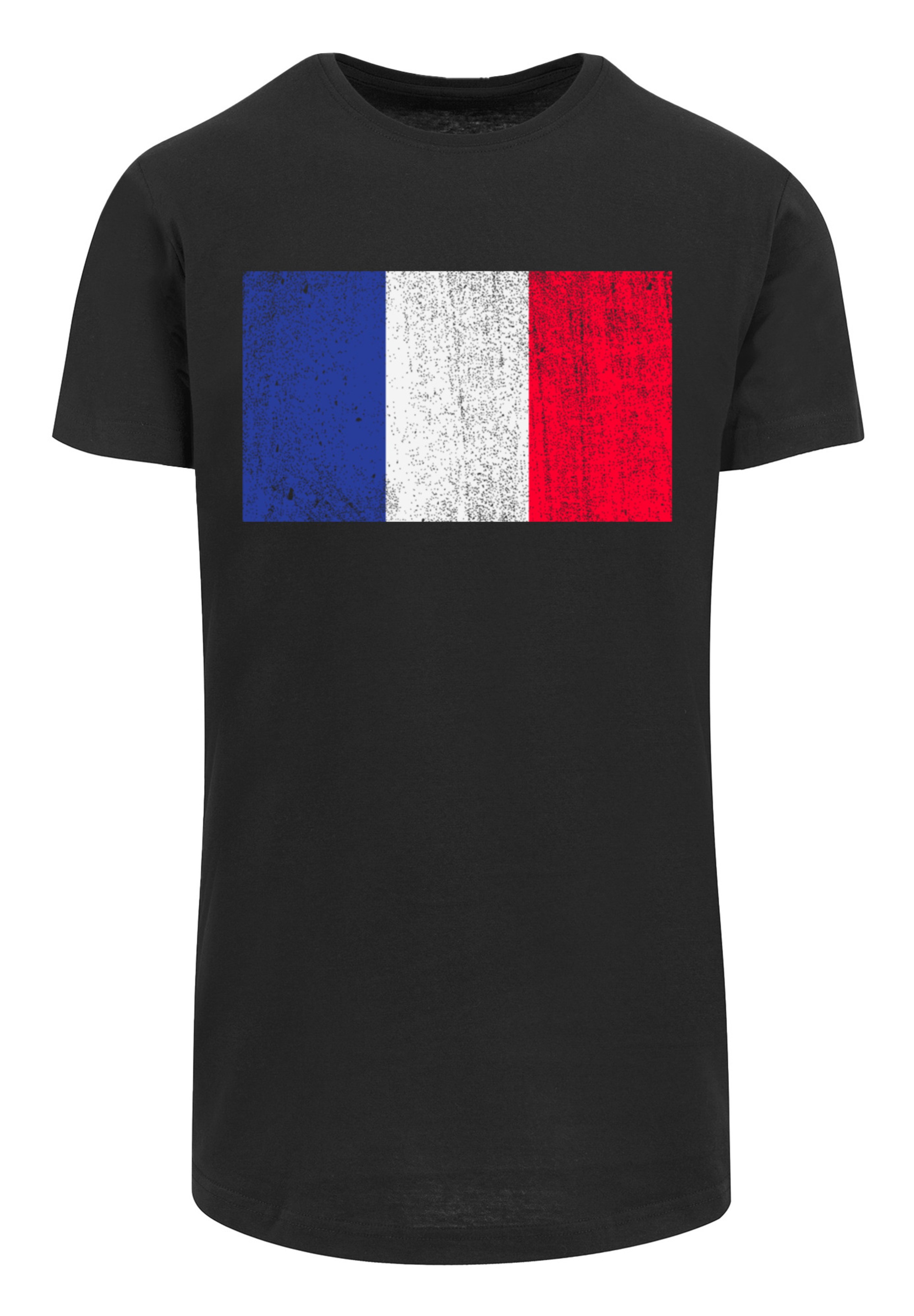 F4NT4STIC T-Shirt »France Frankreich Flagge distressed«, Print