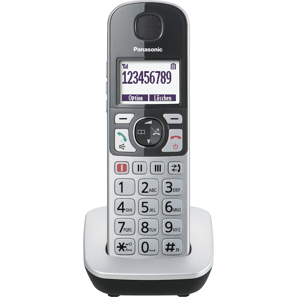 Panasonic Seniorentelefon »KX-TGQ500«, (Mobilteile: 1), mit IP-Technologie