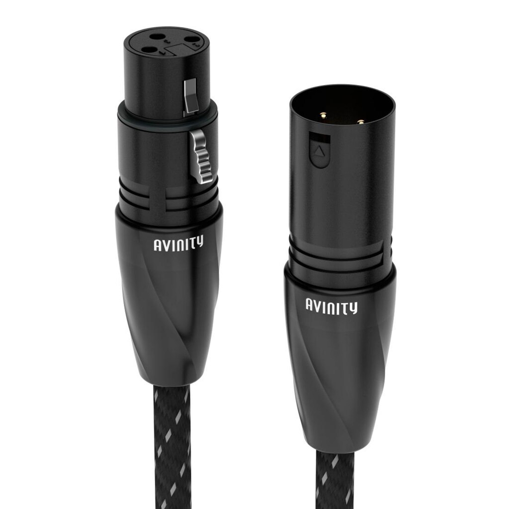 AVINITY Audio-Kabel »XLR-Kabel, Gewebe, vergoldet, 0,5 m XLR-Stecker - XLR-Kupplung«, XLR, XLR, 50 cm