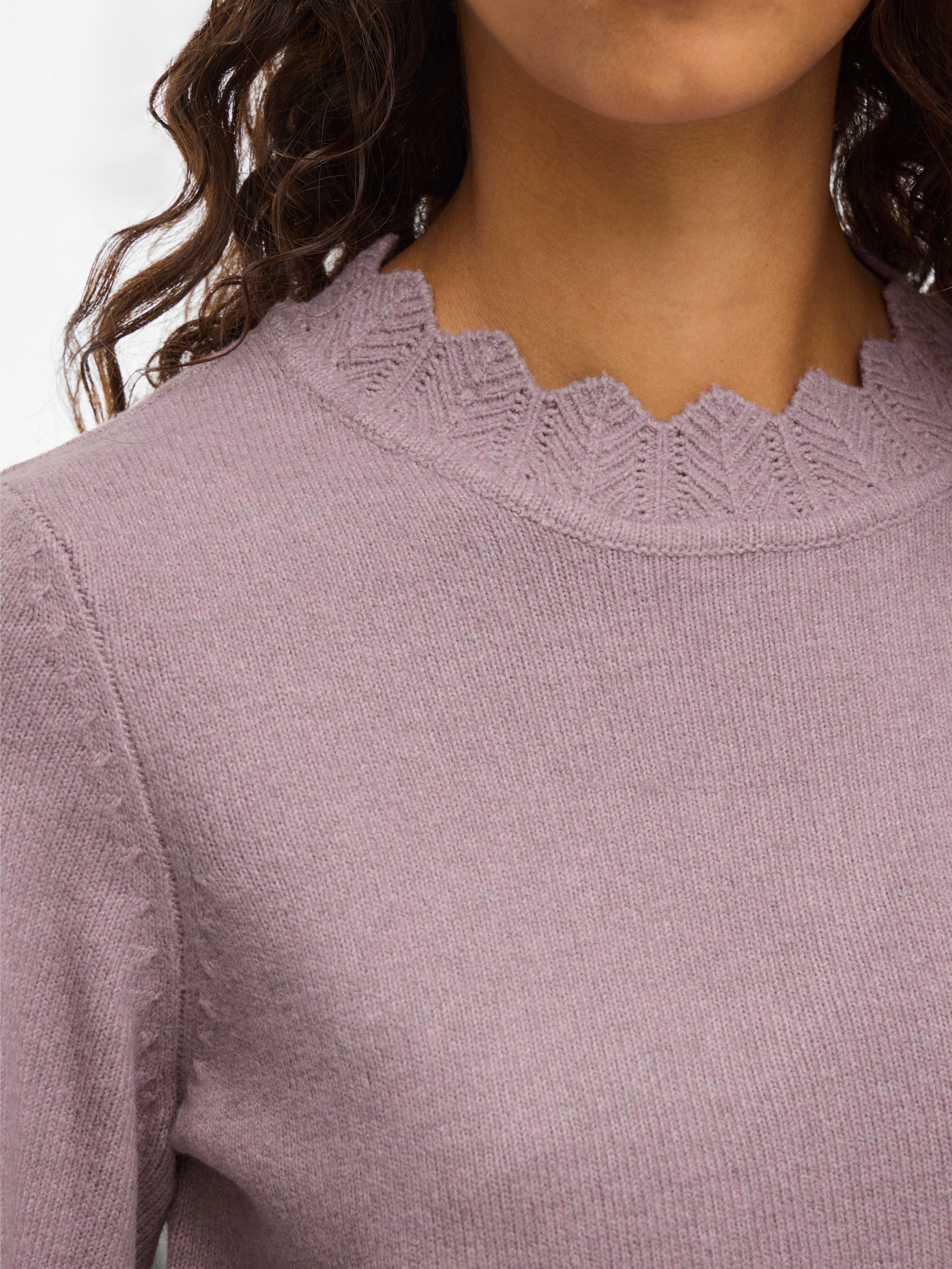 Thumbnail - Vila Strickpullover "VINIKOLINA O-NECK L/S KNIT TOP - NOOS"