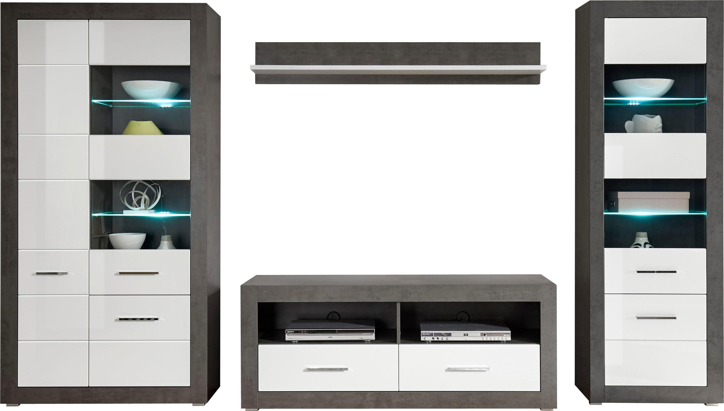 Home affaire Wohnwand "Etero" Set, 4 Stk. tlg. günstig online kaufen