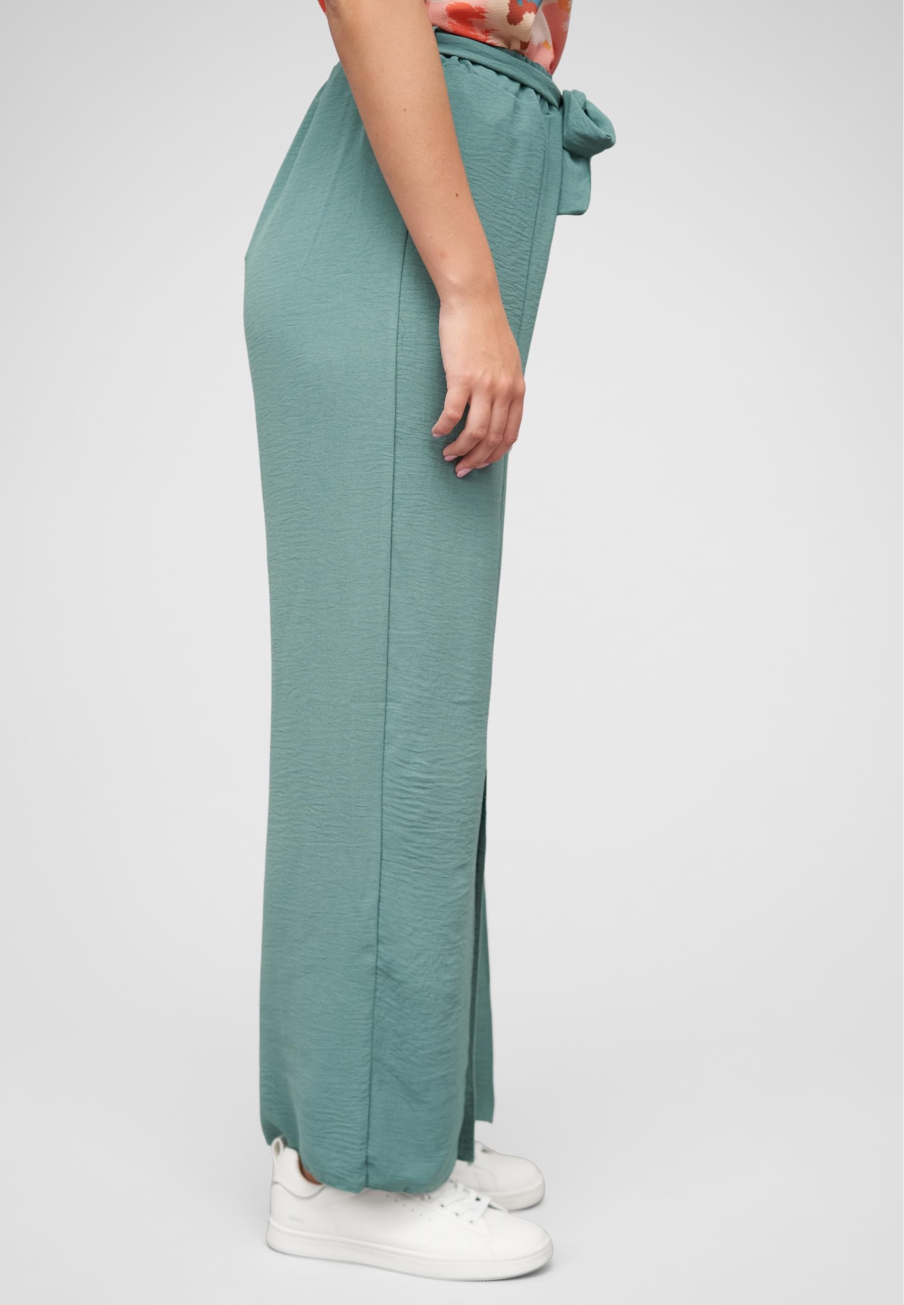 CLOUD 5IVE Stoffhose »CLOUD 5IVE Sommerhose mit seitlich. Schlitzen und Bindegürtel«, (1 tlg.)