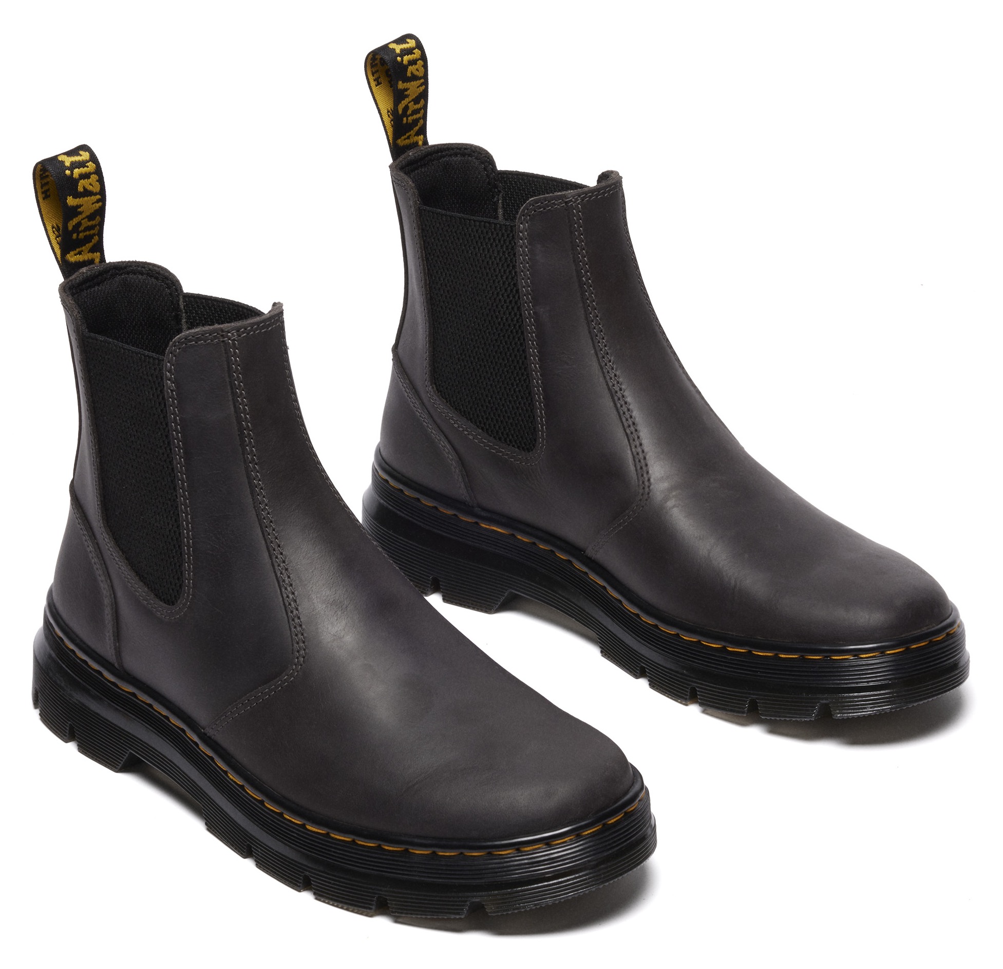 Thumbnail - DR. MARTENS Chelseaboots "Embury", Blockabsatz, Stiefelette, Schlupfboots mit Logoschriftzug