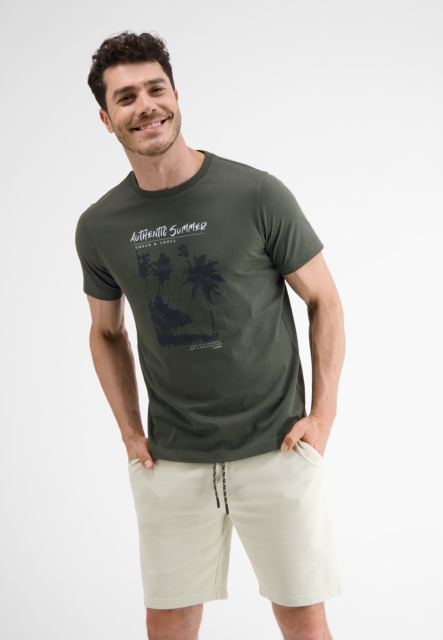 »LERROS bestellen Frontprint« | T-Shirt LERROS ▷ T-Shirt BAUR mit