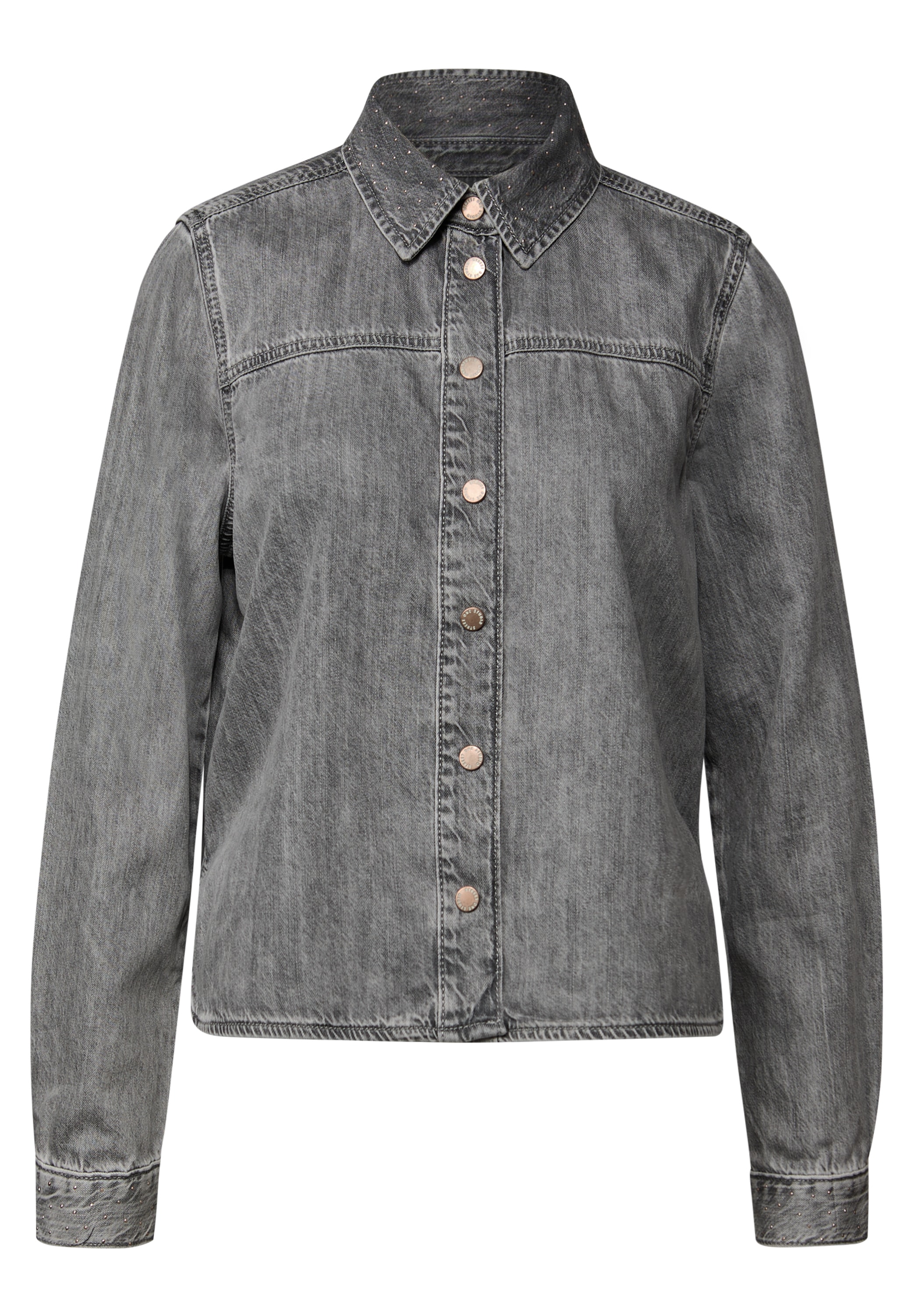 STREET ONE STUDIO Kurzjacke, ohne Kapuze, mit Knopfleiste