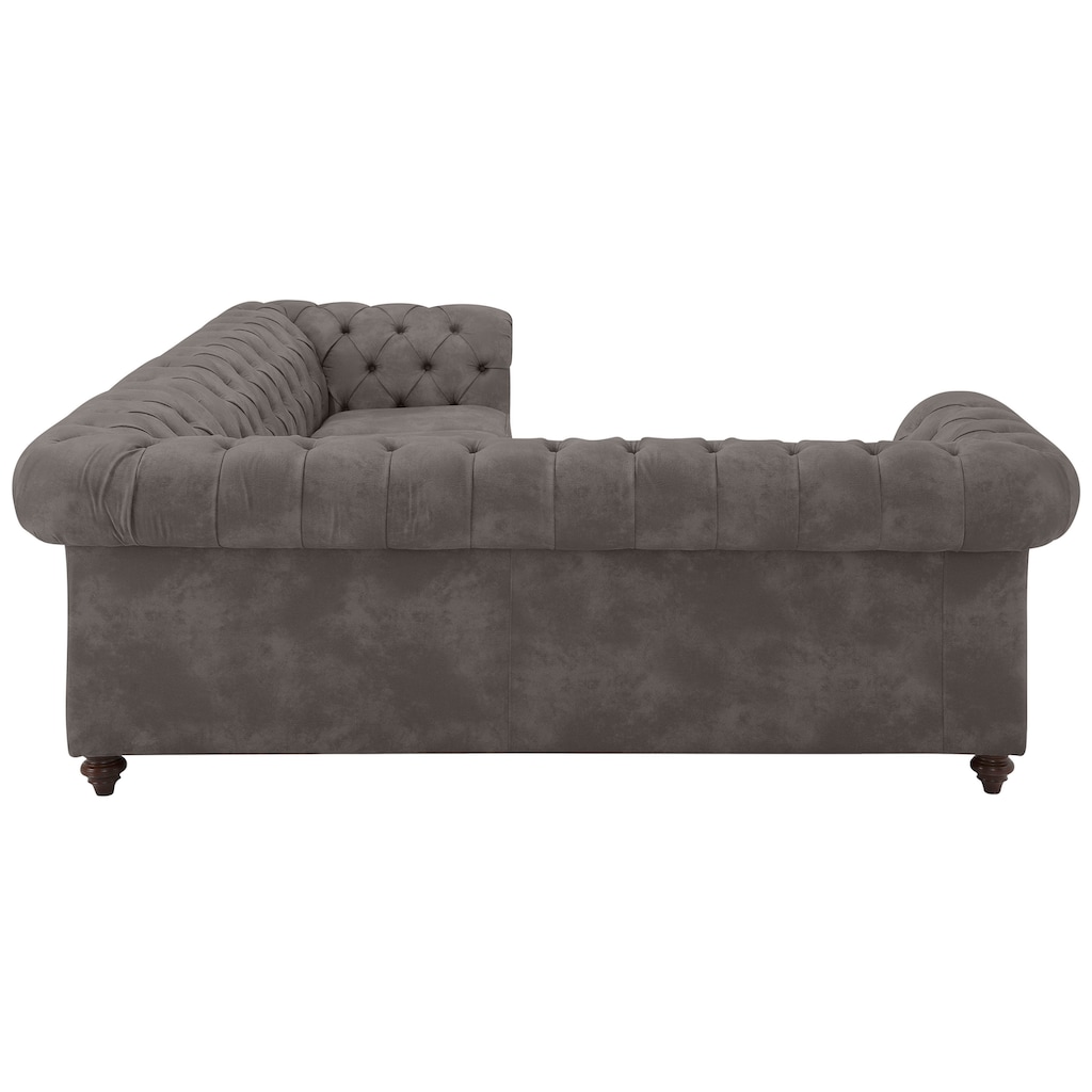 Home affaire Chesterfield-Sofa »Chesterfield Ecksofa, auch in Leder«