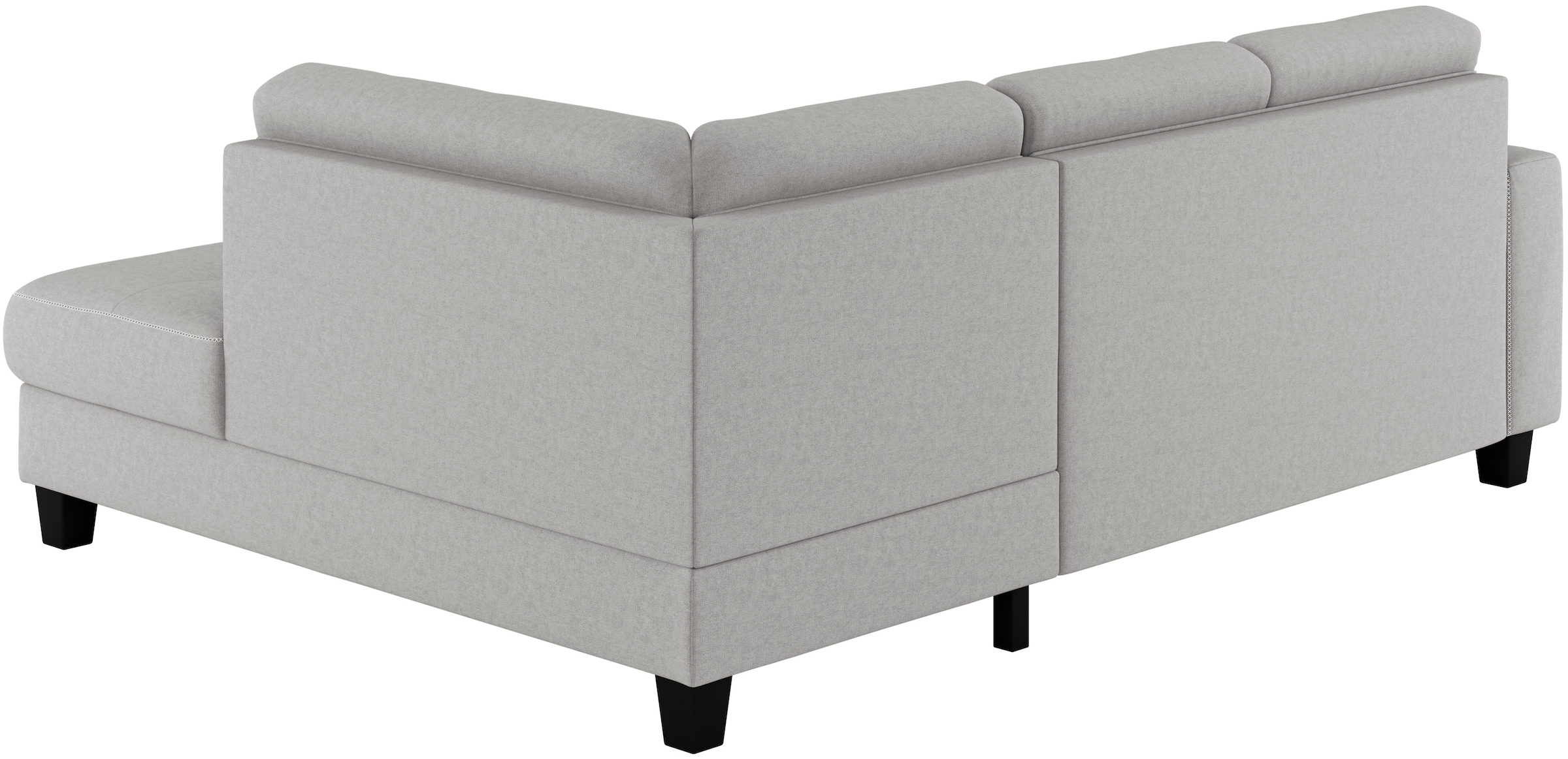 Places of Style Ecksofa »Varese«, Kreuznaht in beige