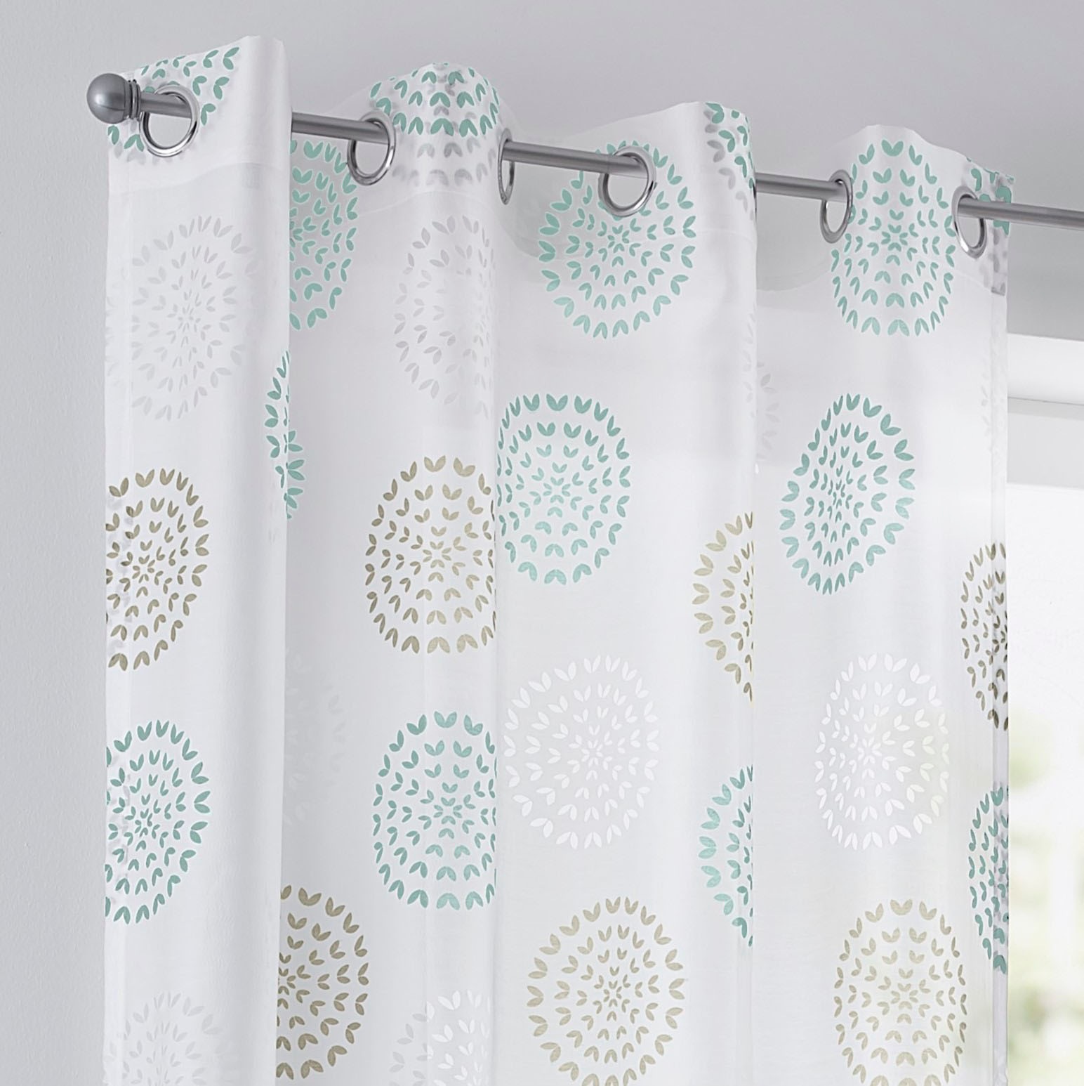Kutti Vorhang "Bella" Ösen 1 Stk. tlg. Gardine, halbtransparent, Ausbrenner günstig online kaufen