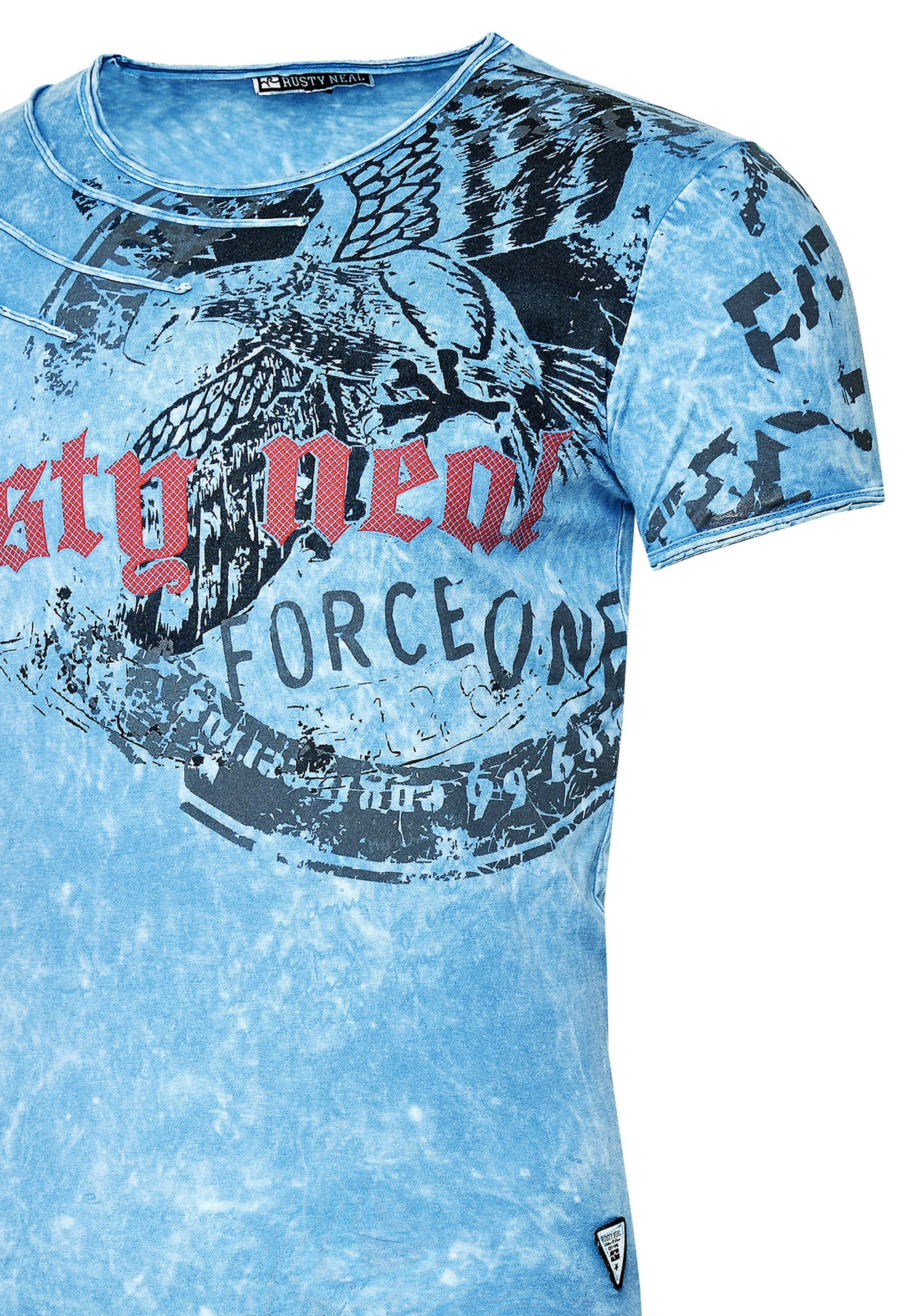 Rusty Neal T-Shirt, mit eindrucksvollem Print