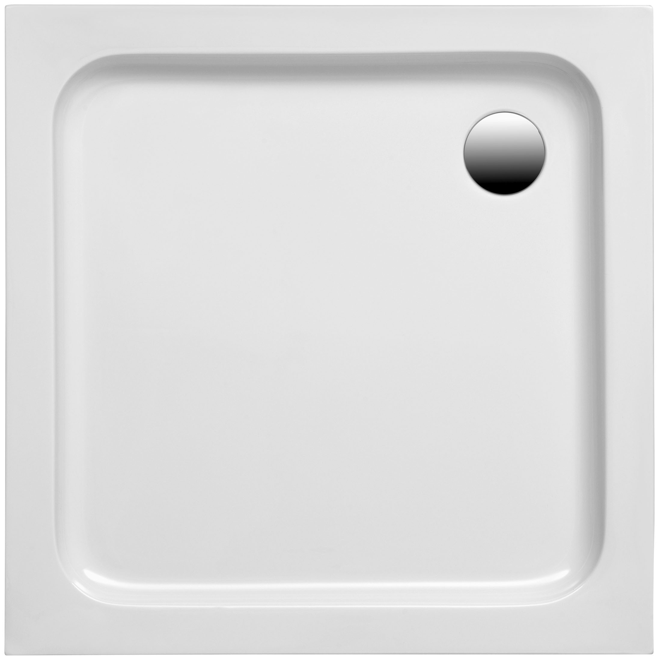 OTTOFOND Duschwanne Set, 90x90x6 cm, mit Wannenträger, Ablaufgarnitur und Fugendichtband